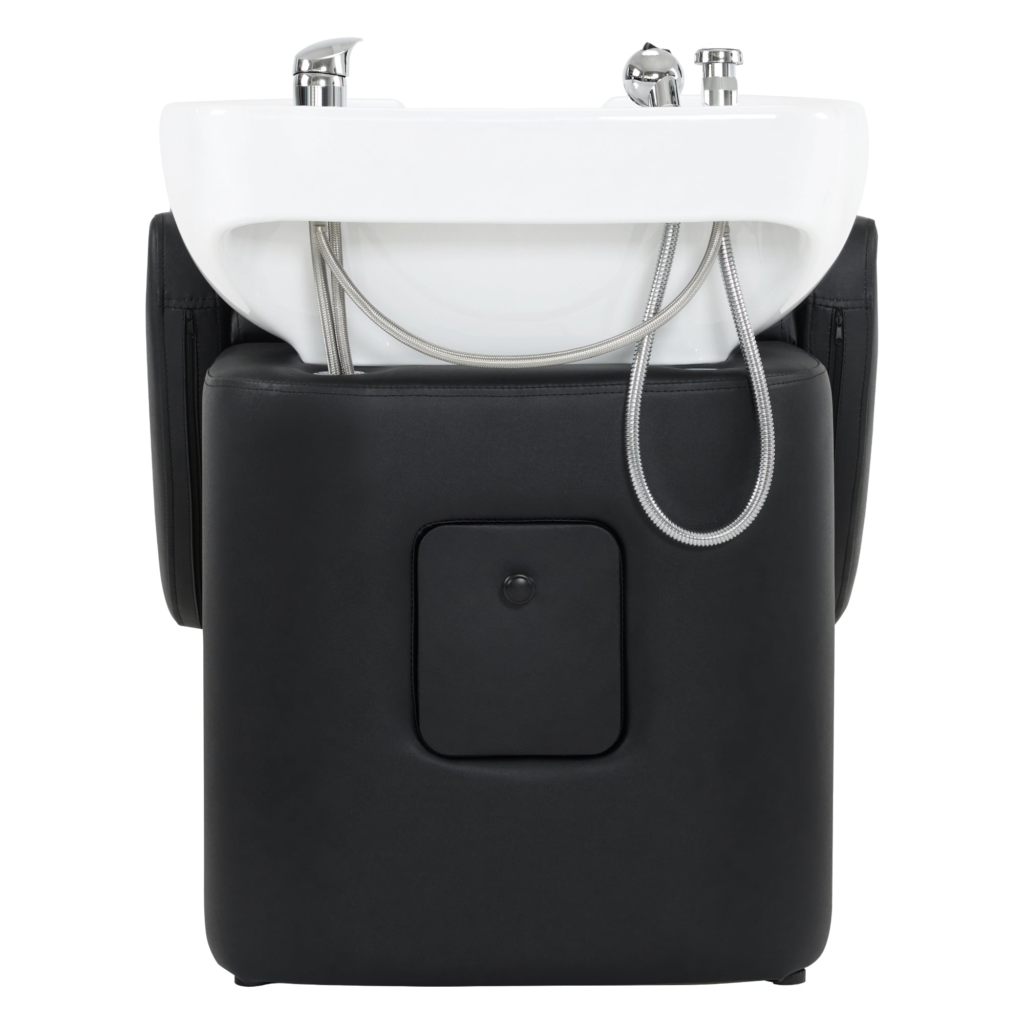 BarberPub Shampoo Backwash Station Chair, Ceramic Shampoo Bowl For Home Salon, Barbershop 9115