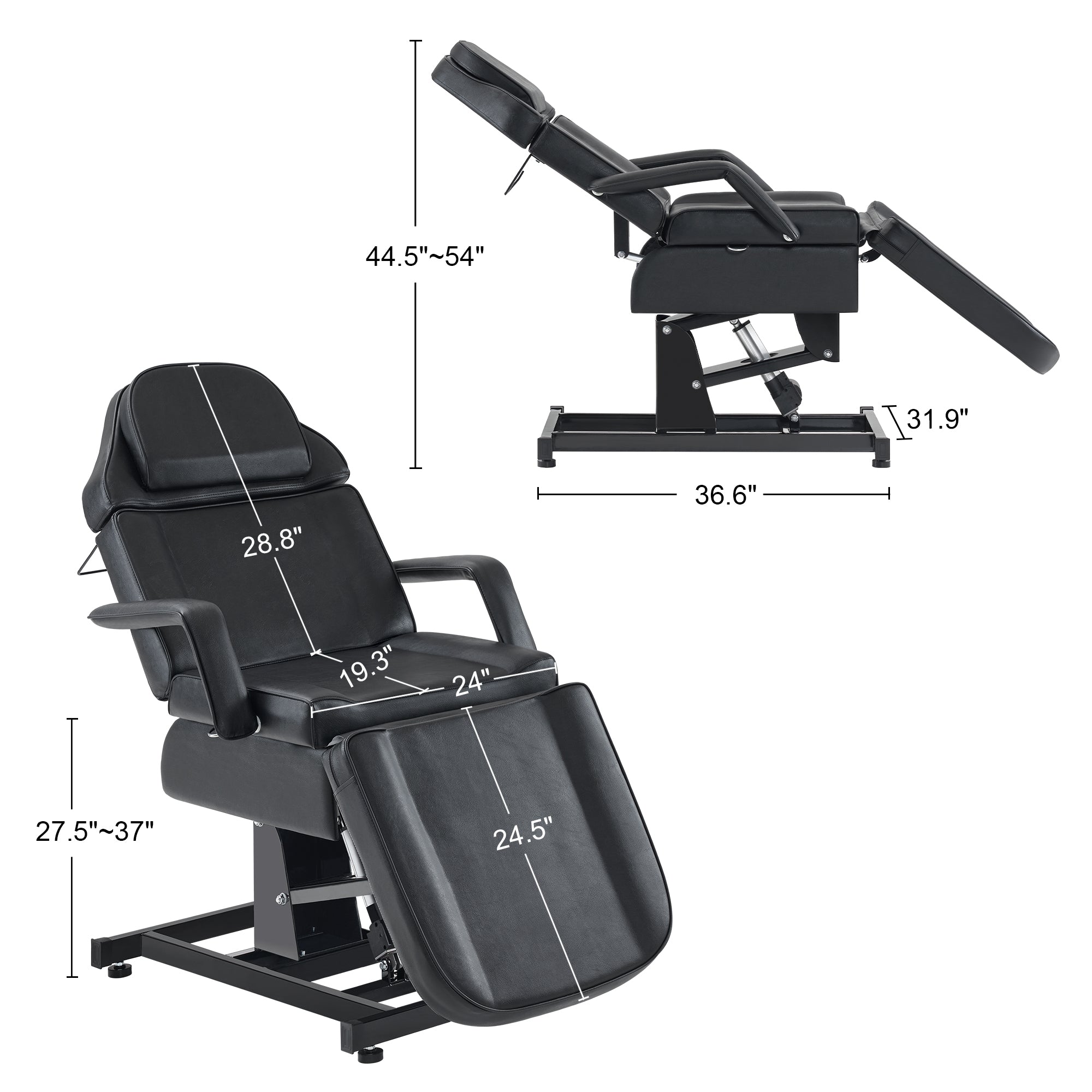 Electric Beauty Bed with 3 Motors, Tattoo Facial Bed for Esthetician , Massage Table for Client 2751