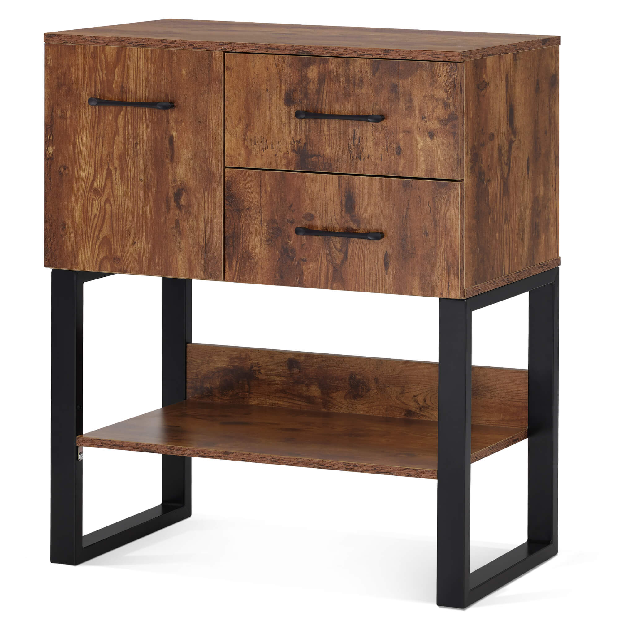 BarberPub Barber Station Wall Mount Storage Cabinet Bathroom Dresser with Shelf 3185