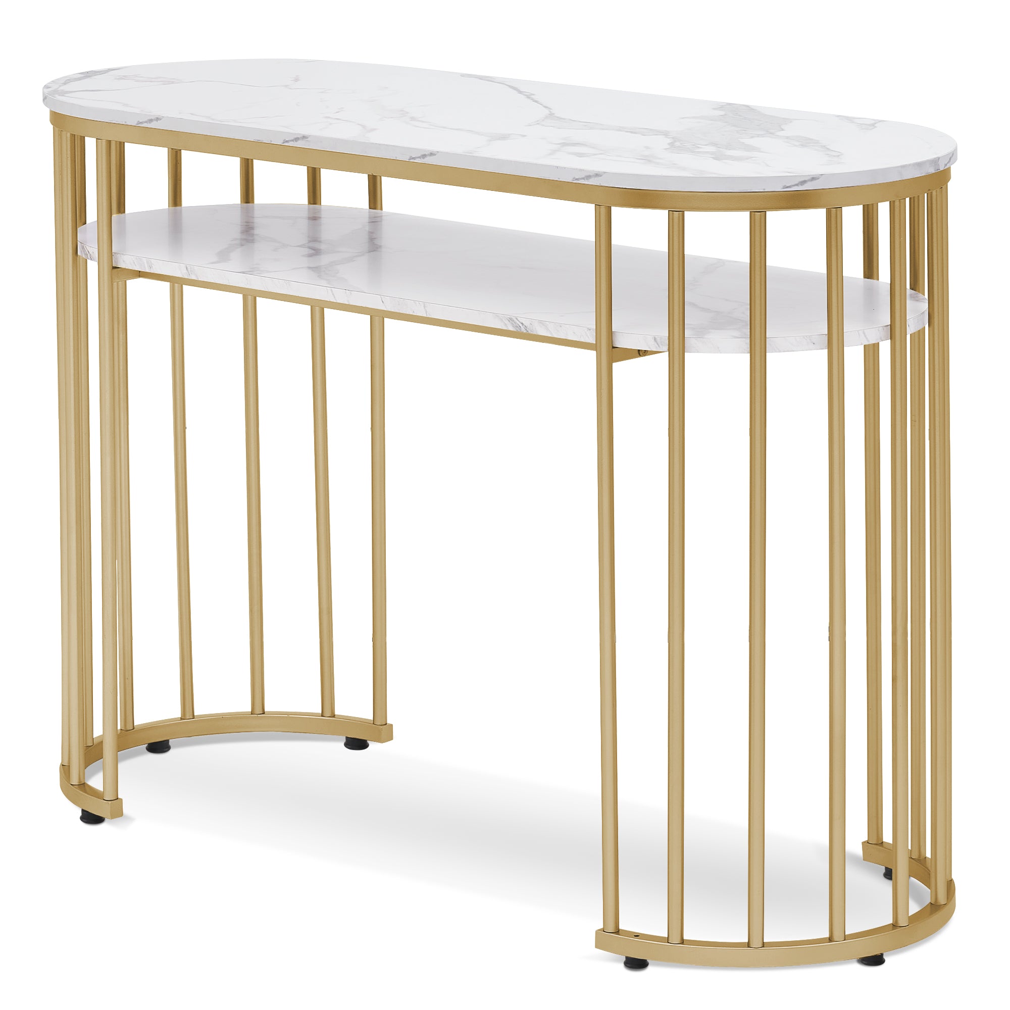 Marbling Texture Manicure Table with Open Space, Modern Simple Beauty Nail Equipment 2400