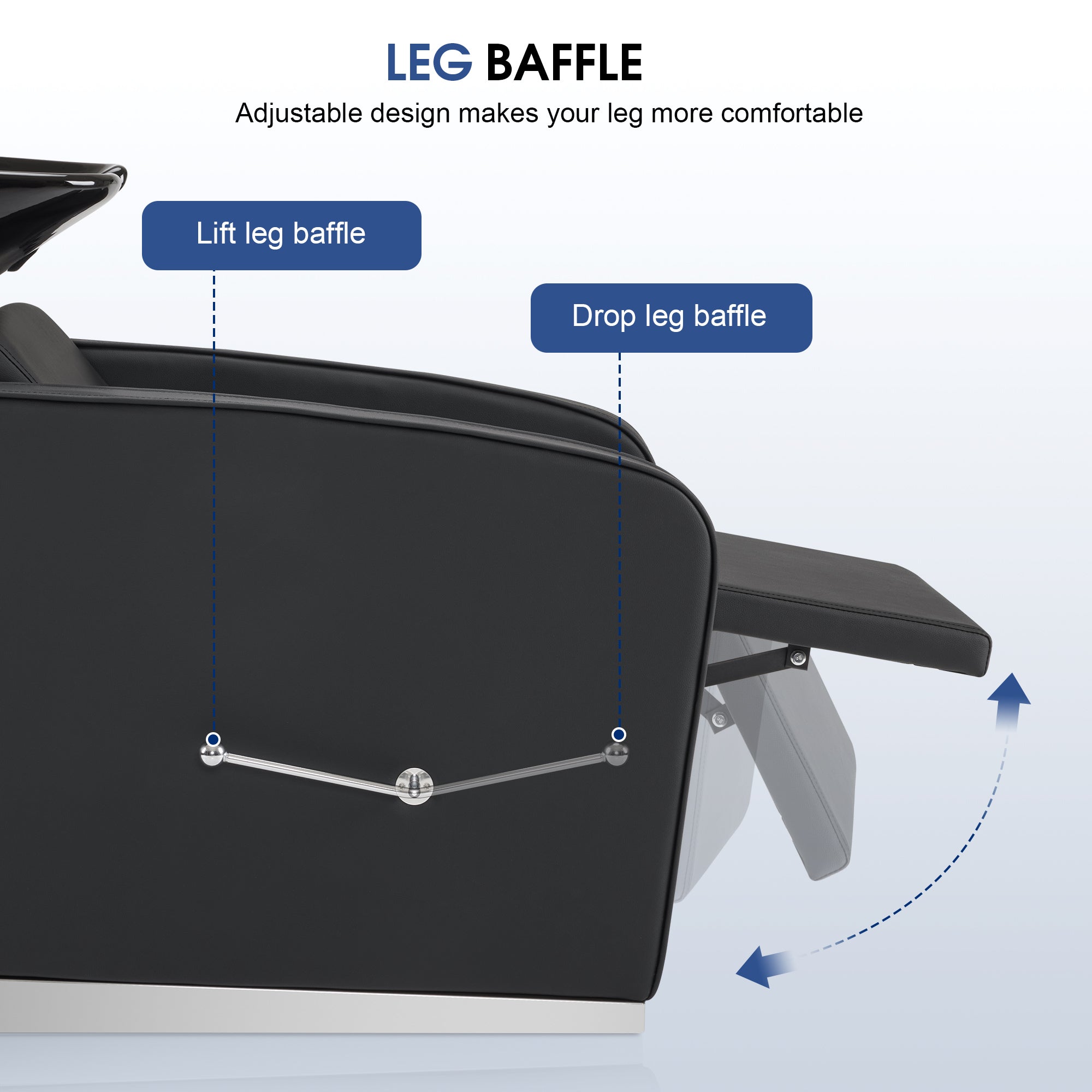 BarberPub Salon Chair 3802 & Backwash Shampoo Chair 9370 Set – Brown Hydraulic Barber Styling Chair with Ceramic Hair Wash Bowl