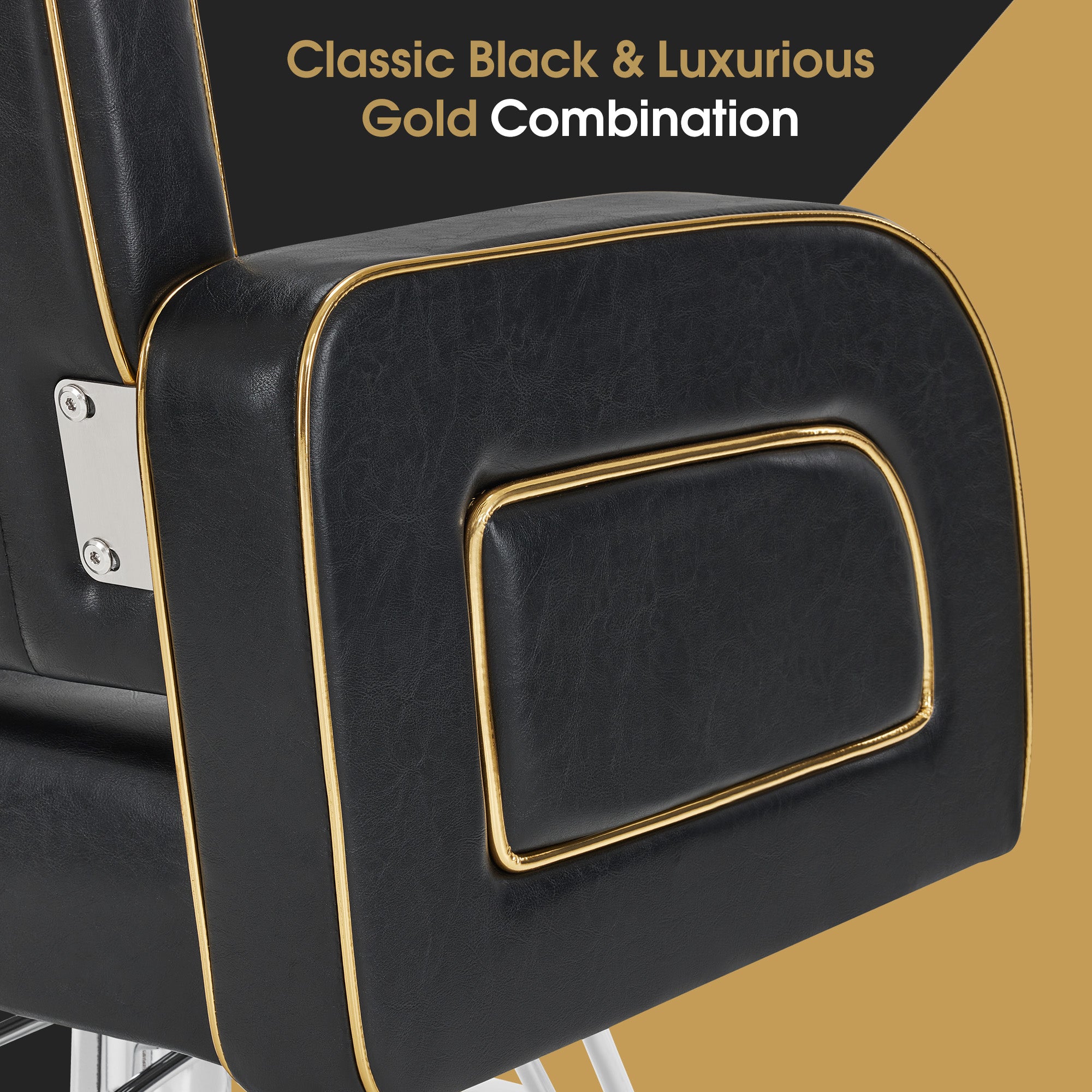 Salon & Barber Styling Chair 8885 with Hydraulic Base and Backwash Shampoo Chair 9175 with Adjustable Porcelain Bowl – Complete Professional Salon Set for Spas and Stylists