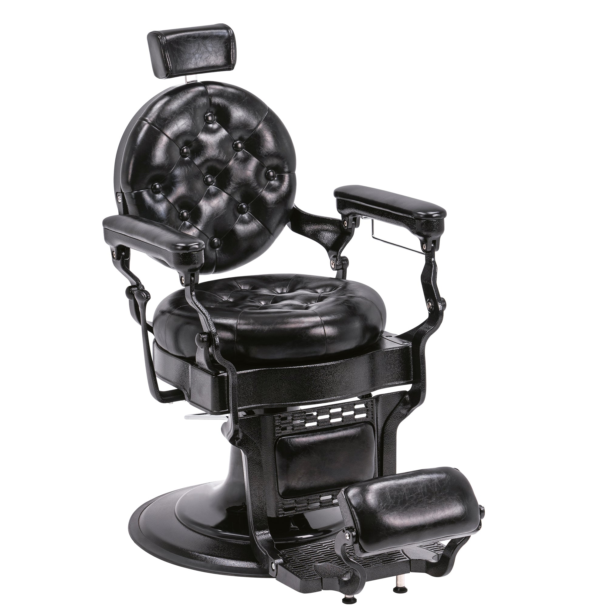 BarberPub Vintage Barber Chair, Heavy Duty Metal Frame Reclining All Purpose Chair 2947