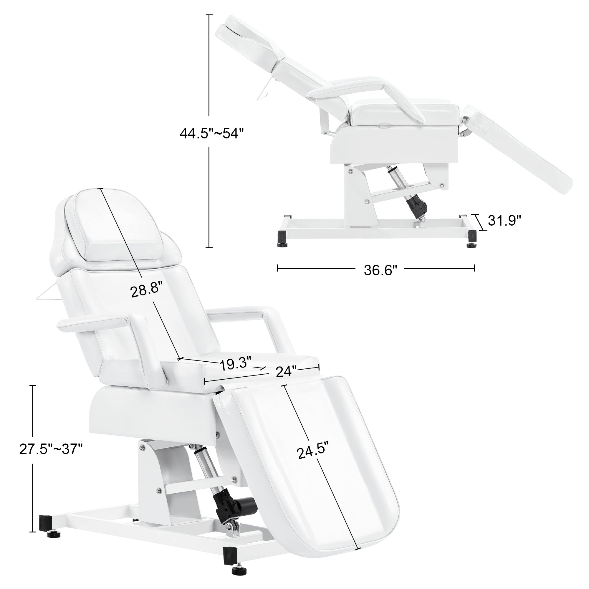 Electric Beauty Bed with 3 Motors, Tattoo Facial Bed for Esthetician , Massage Table for Client 2751