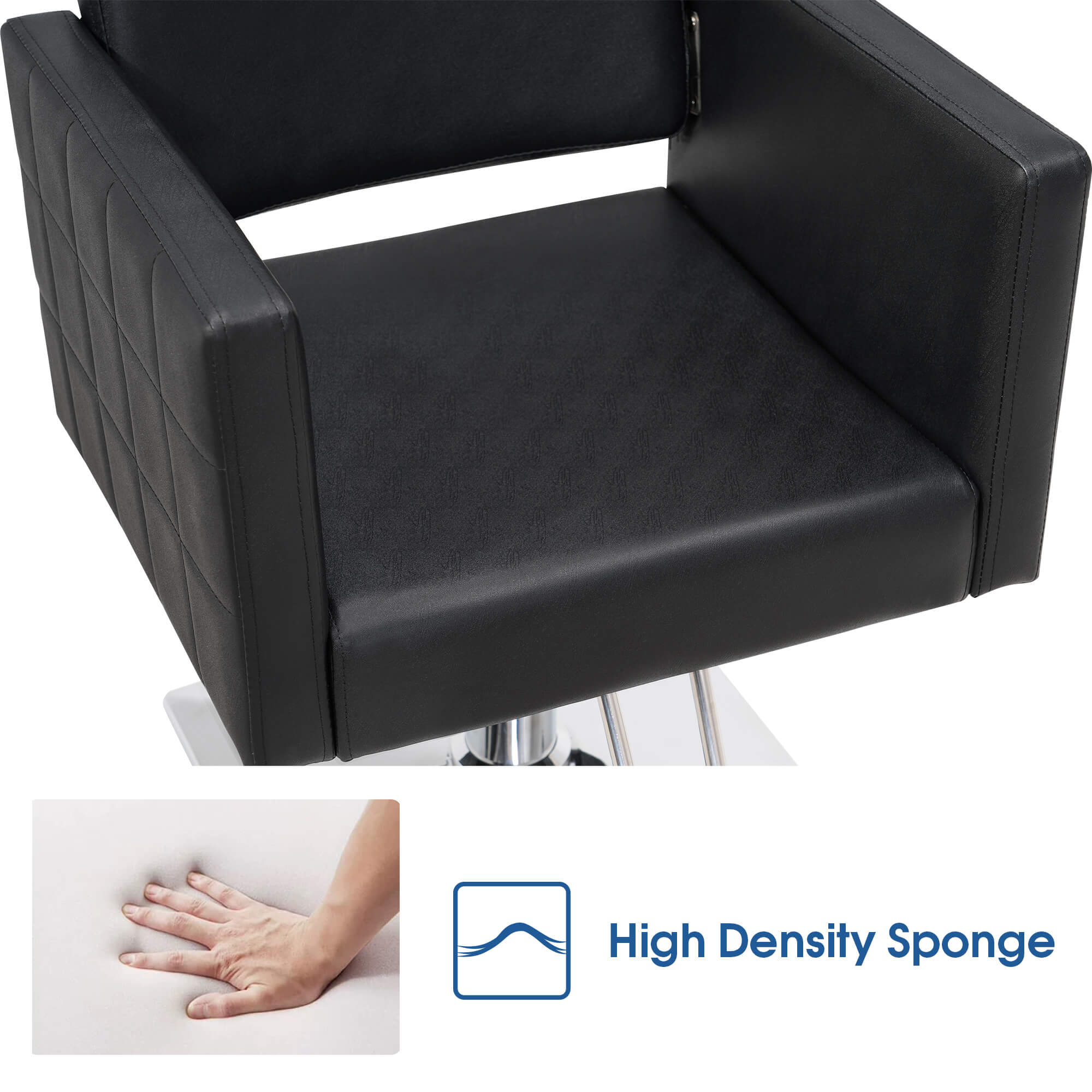 BarberPub Styling Salon Chair for Hair Stylist, Hydraulic Home Salon Chair 8821