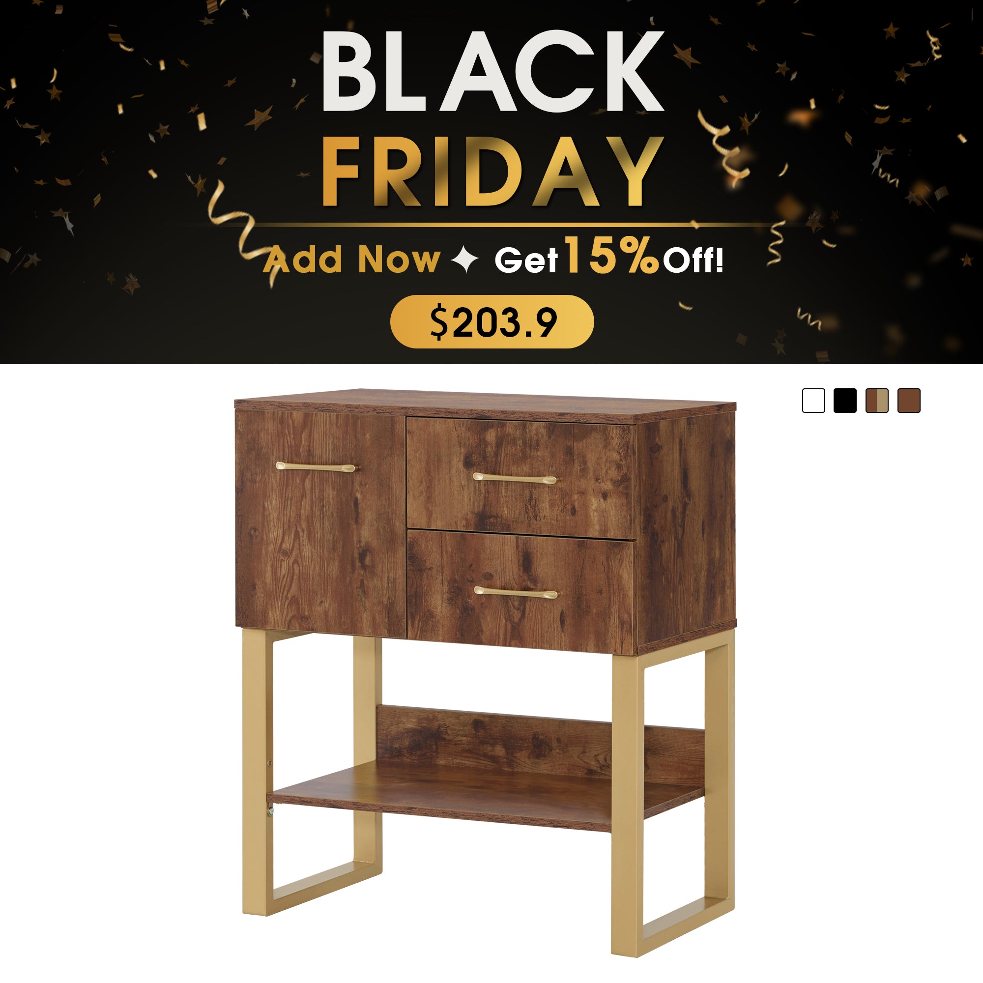 BarberPub Barber Station Wall Mount Storage Cabinet Bathroom Dresser with Shelf 3185