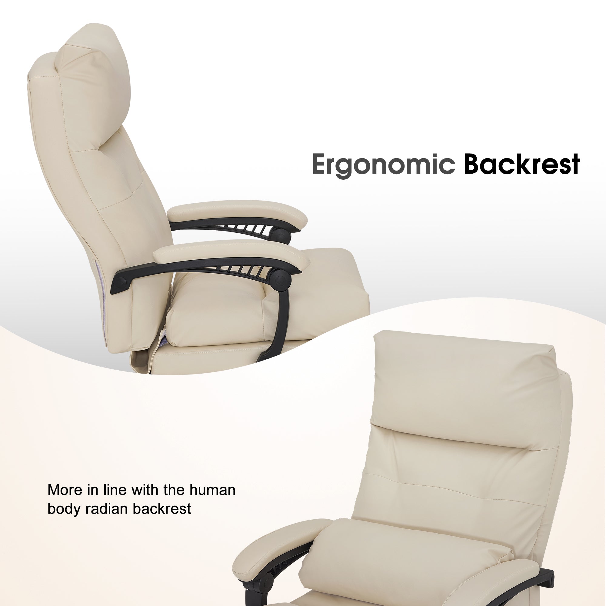 BarberPub Reclining Salon Pedicure Chair, 360° Swivel, Adjustable Height Lash Chair 8183