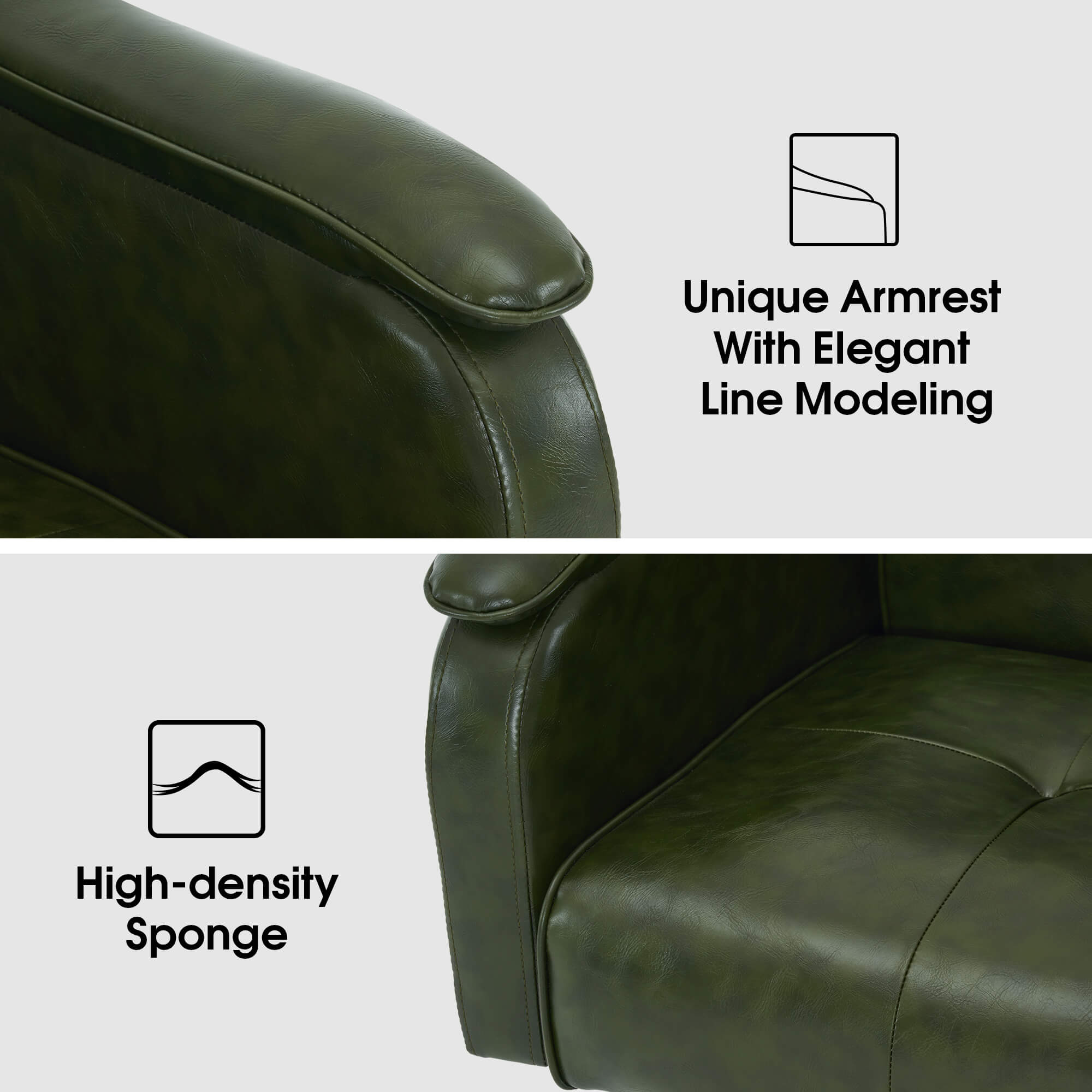 Barber Chair 9182 & Anti-Fatigue Mat 0020 Set - Reclining Hydraulic Barber Chair with 1/2" Thick Salon Mat, Ideal for Barbers & Stylists