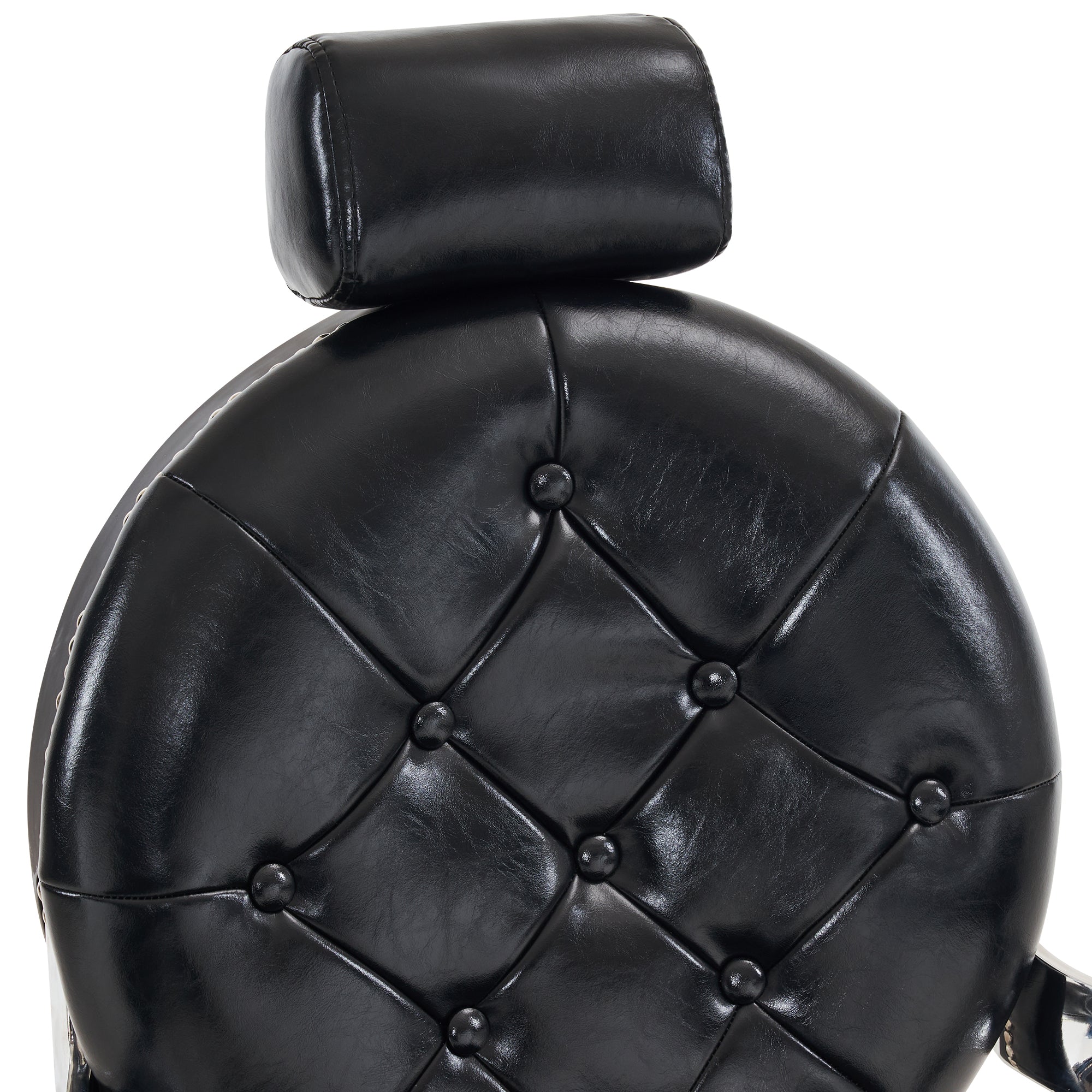 BarberPub Vintage Barber Chair, Reclining Retro Chair with Adjustable Headrest 8688
