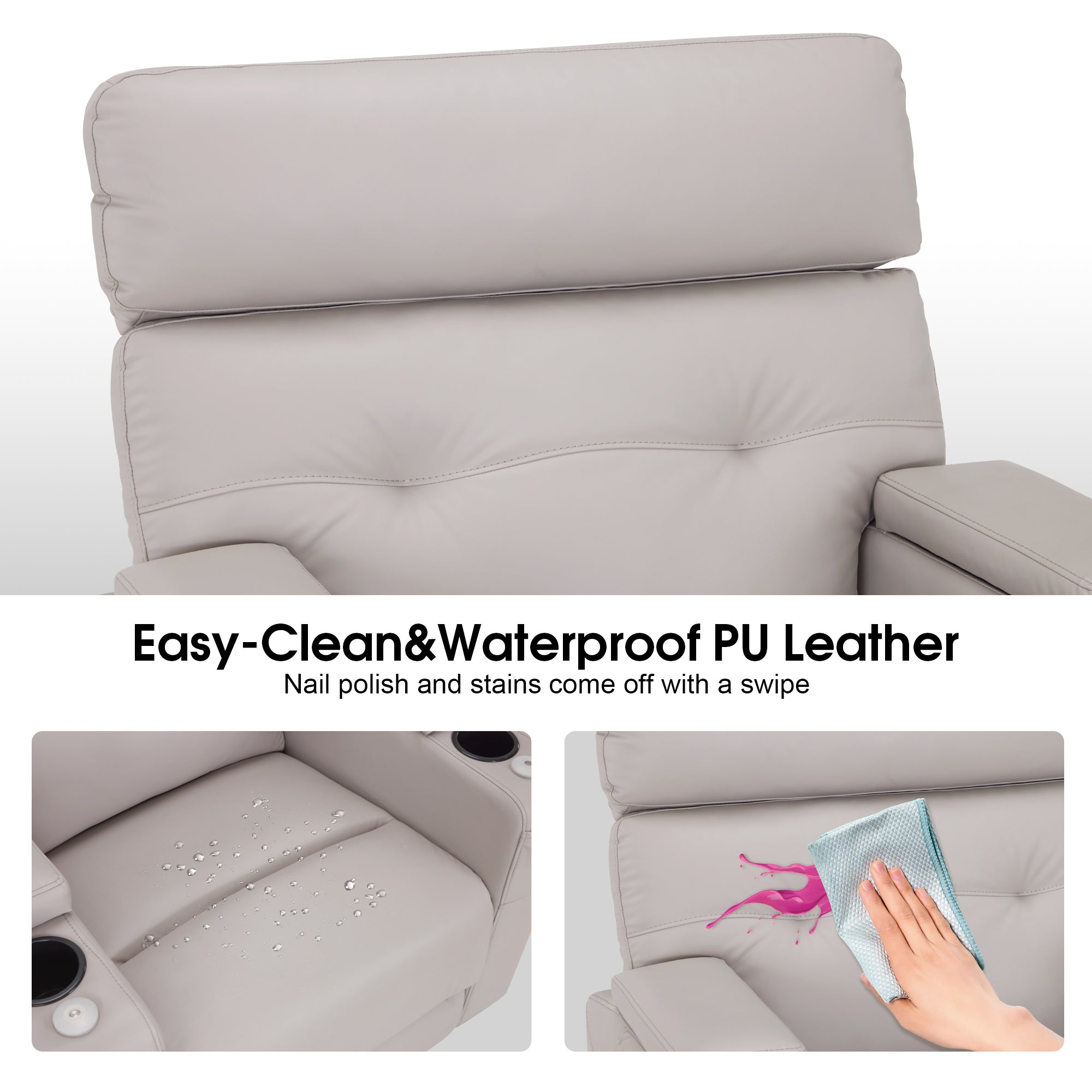 BarberPub Electric Lash Recliner with Adjustable Headrest, Facial Bed for Estheticians, Eyelash Extensions, Nails & Beauty 9904