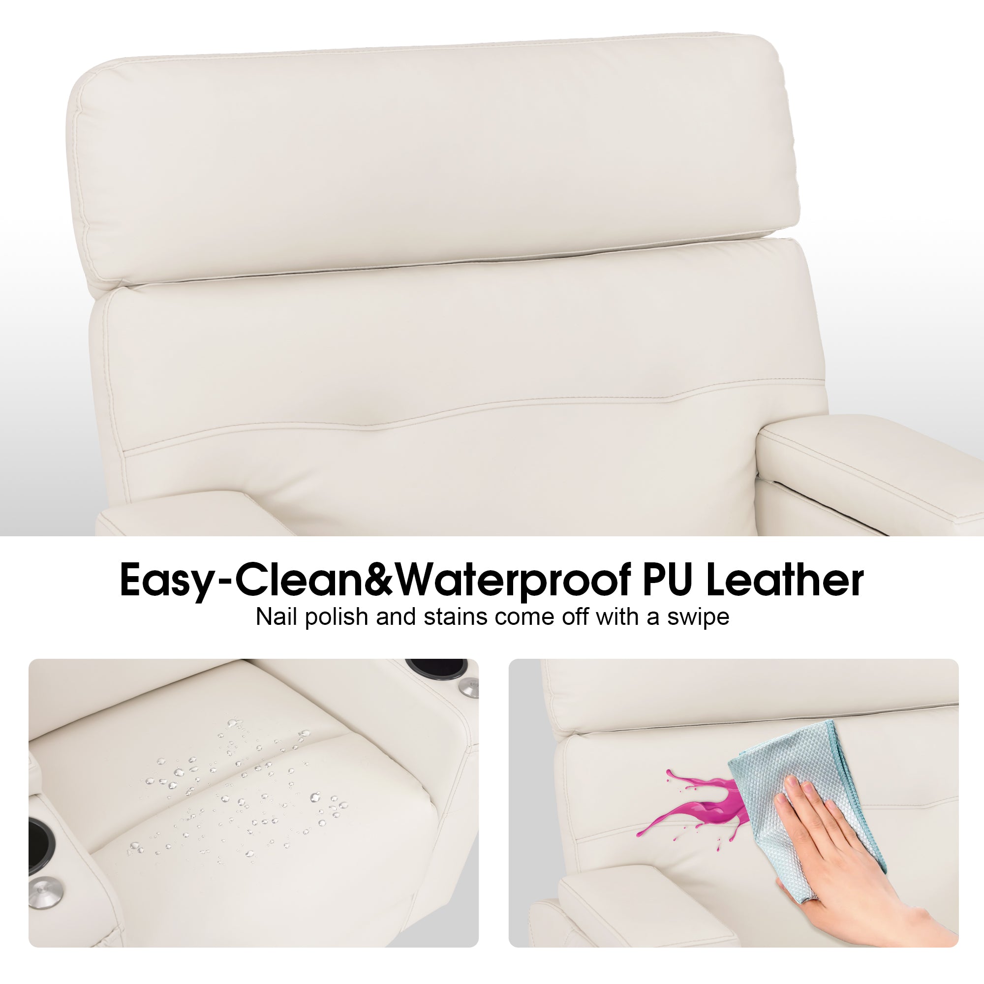BarberPub Electric Lash Recliner with Adjustable Headrest, Facial Bed for Estheticians, Eyelash Extensions, Nails & Beauty 9904