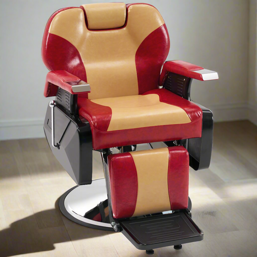 BarberPub Reclining Barber Chair, All Purpose Hydraulic Chair with Headrest 2688