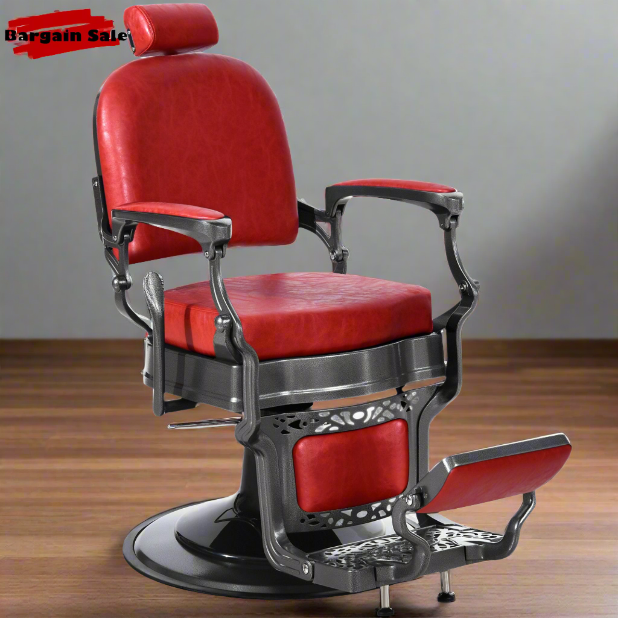 BarberPub All Purpose Barber Chair,Hydraulic Reclining Barbershop Equipment 3850