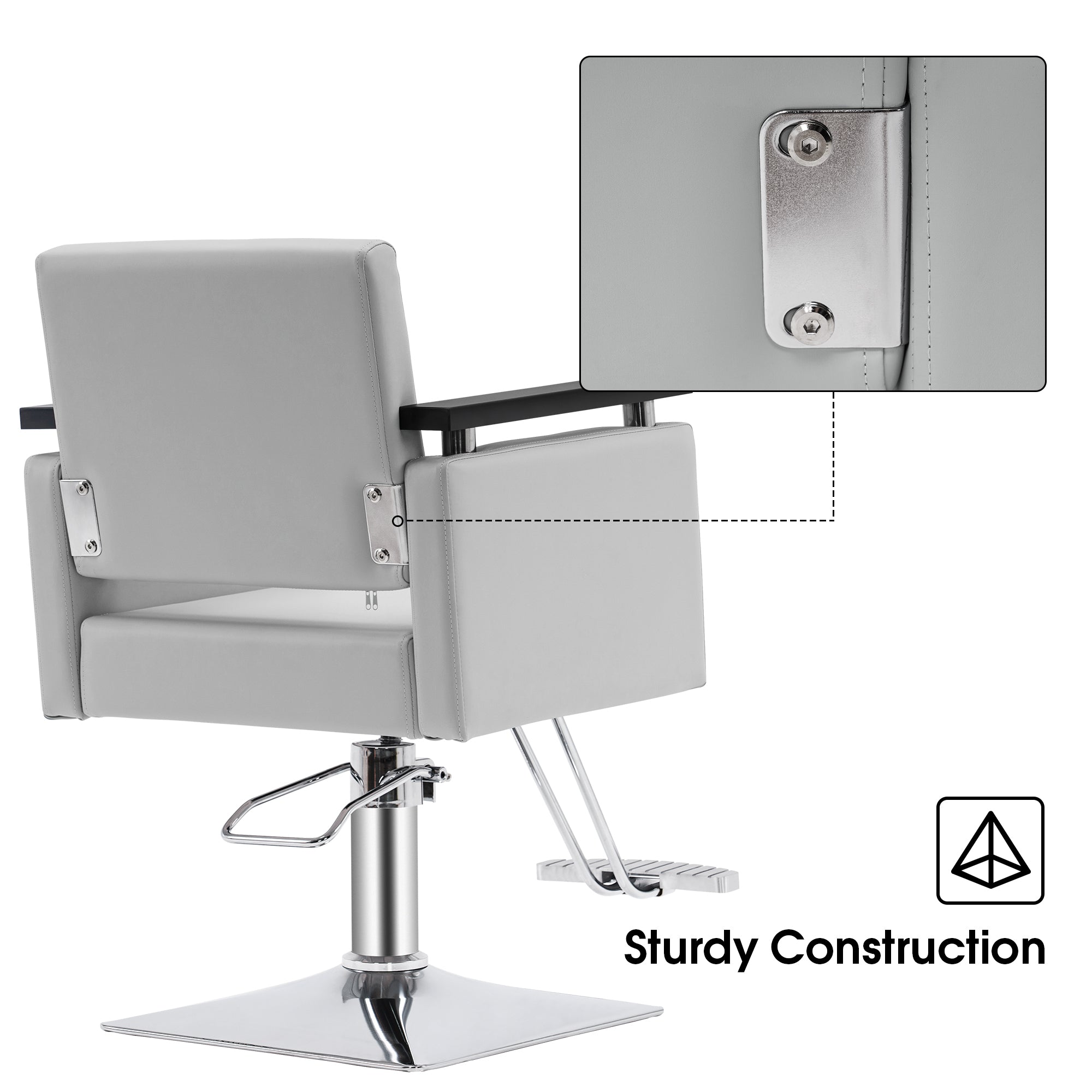 BarberPub Swivel Salon Chair for Hair Stylist, Beauty Salon Spa Equipment 8803