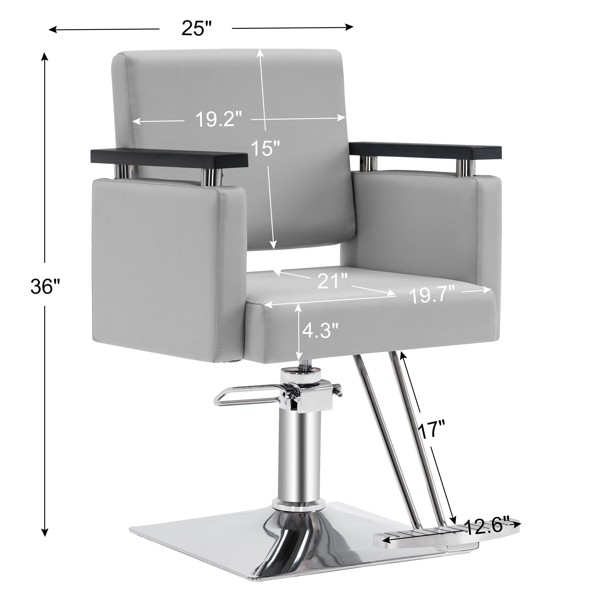 BarberPub Swivel Salon Chair for Hair Stylist, Beauty Salon Spa Equipment 8803