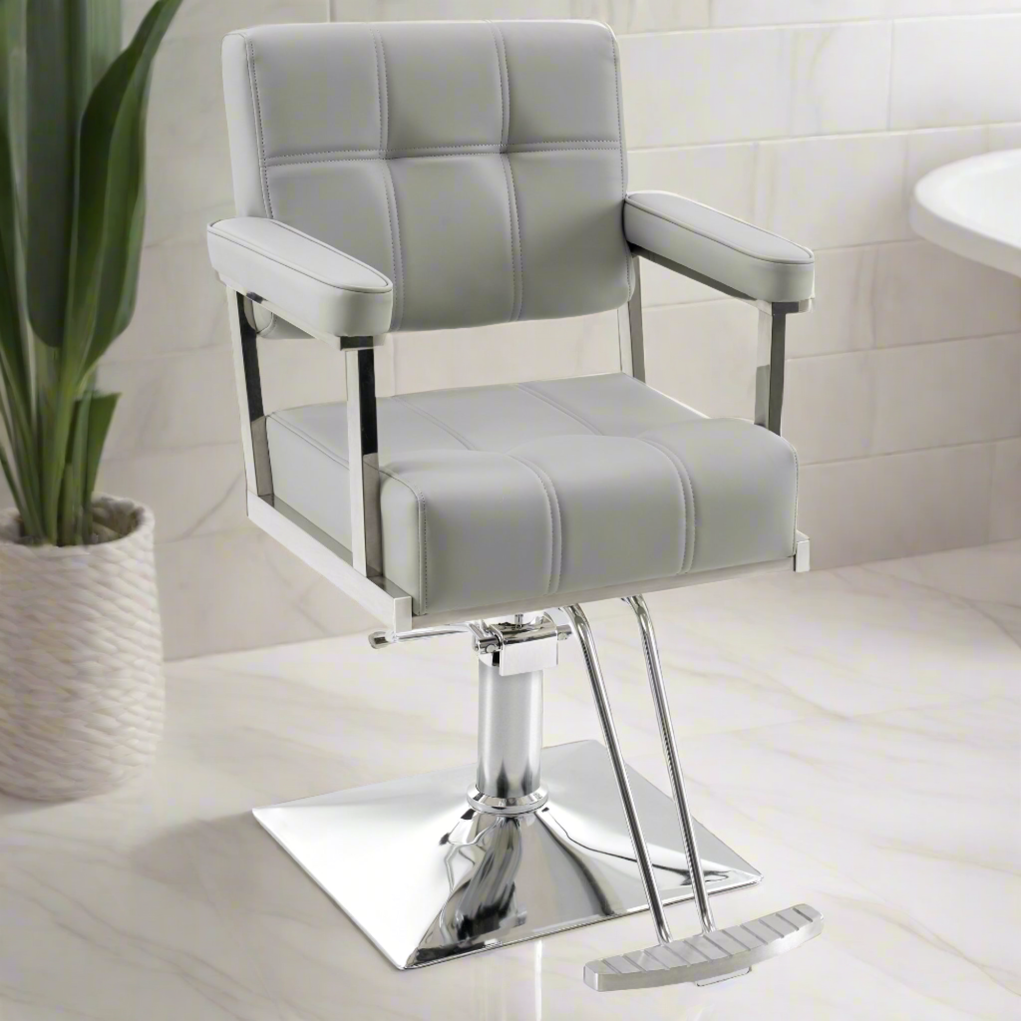 BarberPub Styling Salon Chair, Hydraulic Pump Swivel Salon Equipment 8816