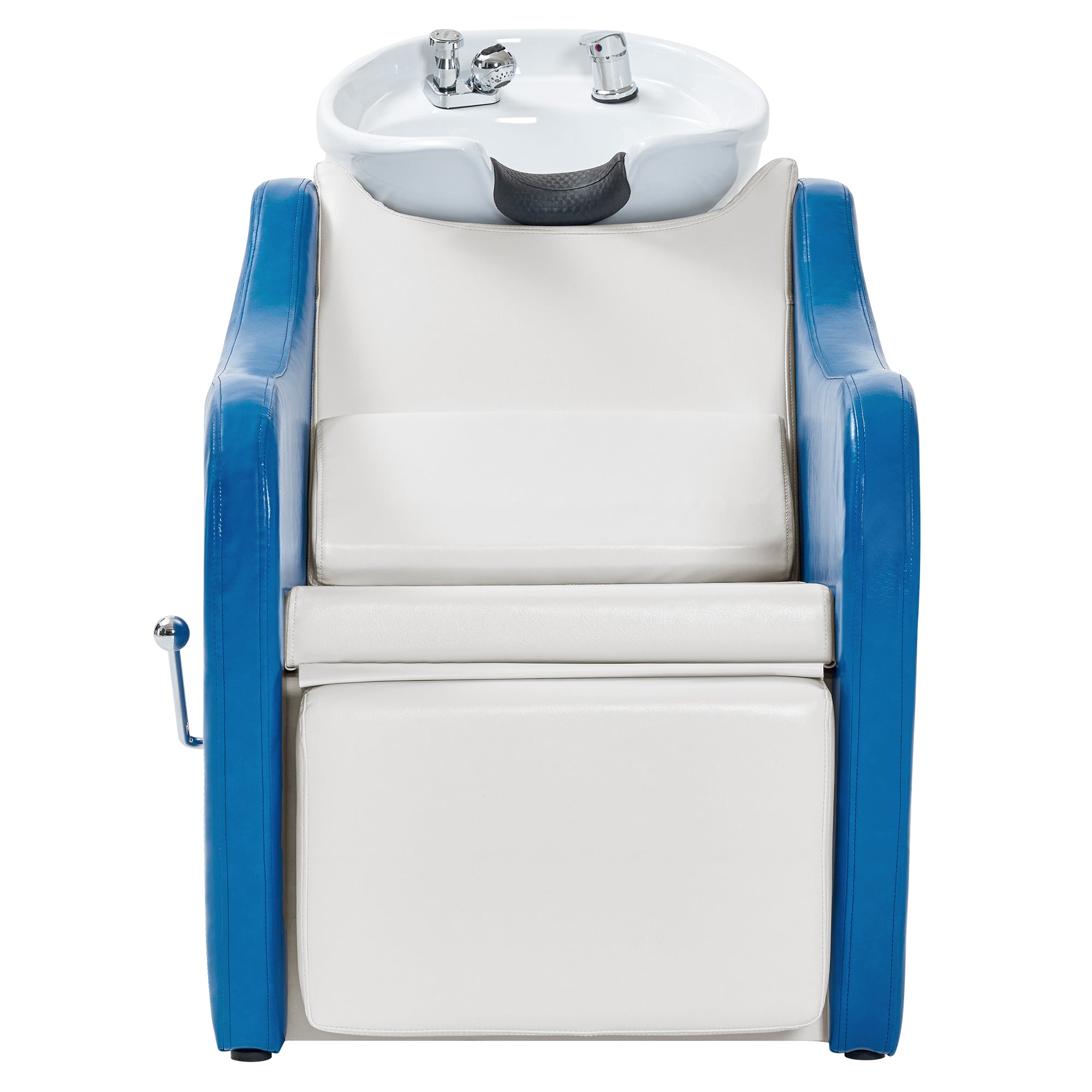 BarberPub Salon Backwash Shampoo Chair with Durable Ceramic Bowl 9090BLW