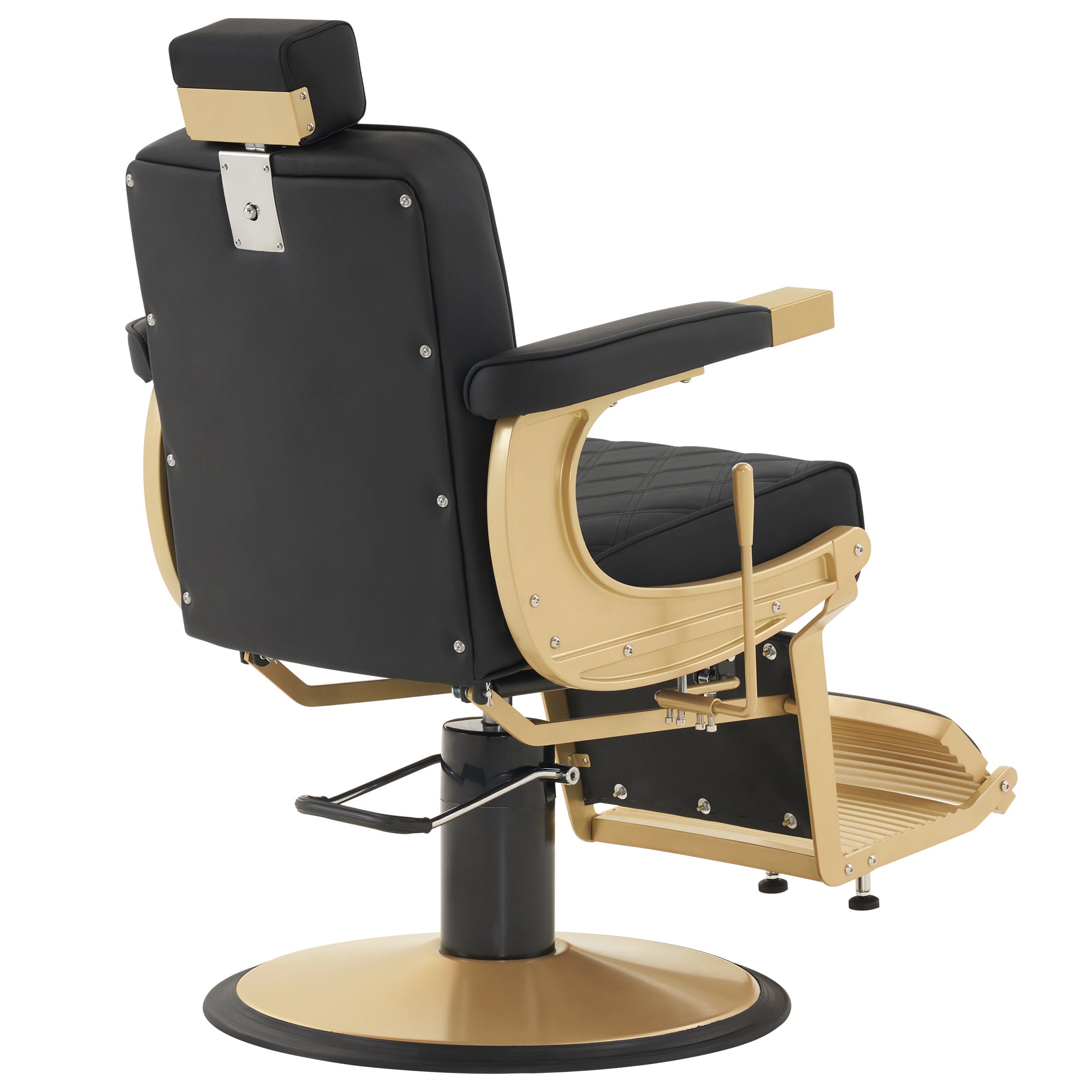 BarberPub Barber Chair for Hair Stylist, Reclining Barbershop Salon Chair 3825