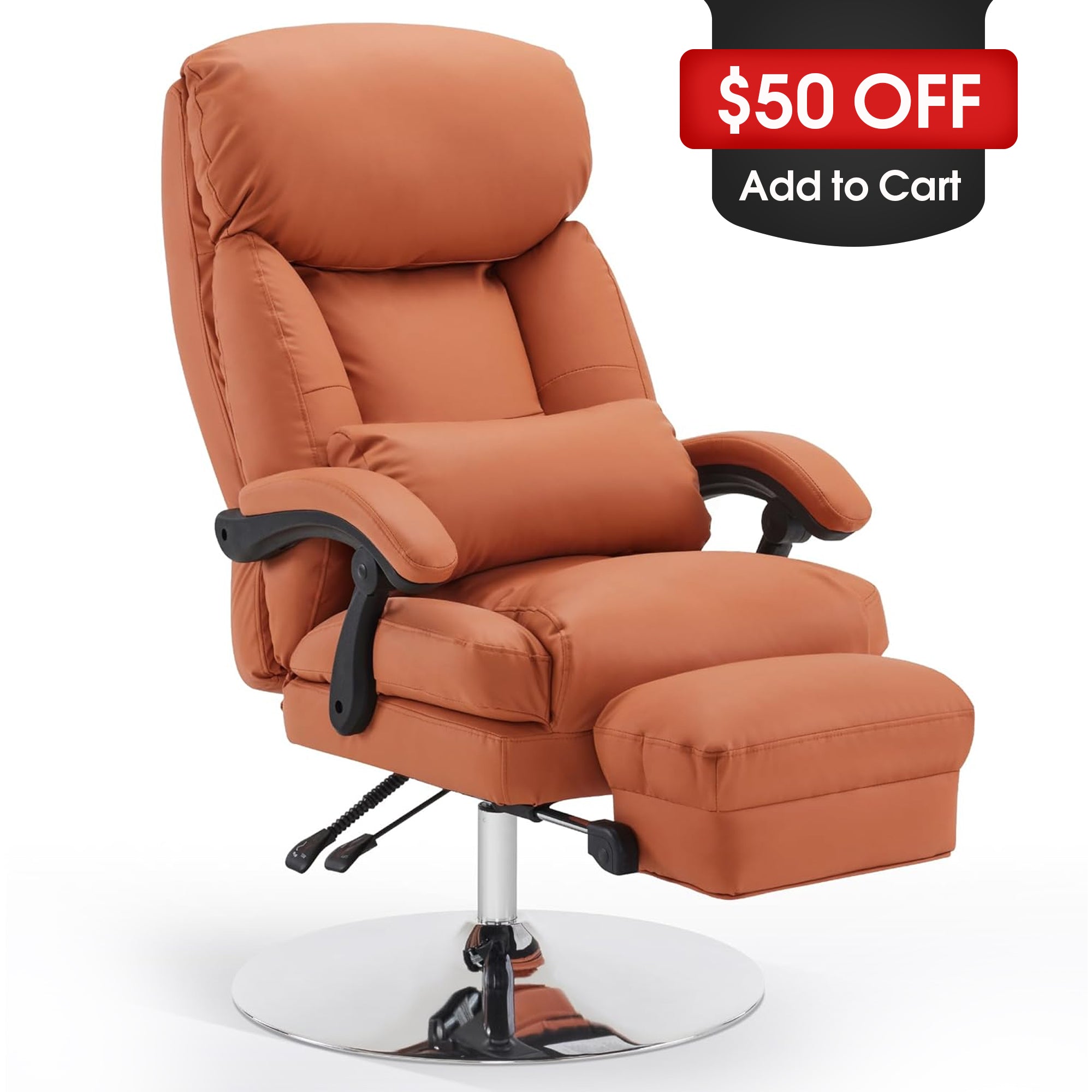 BarberPub Pedicure Chair, 360° Rotating Lifting Facial Beauty Spa Chair 3571