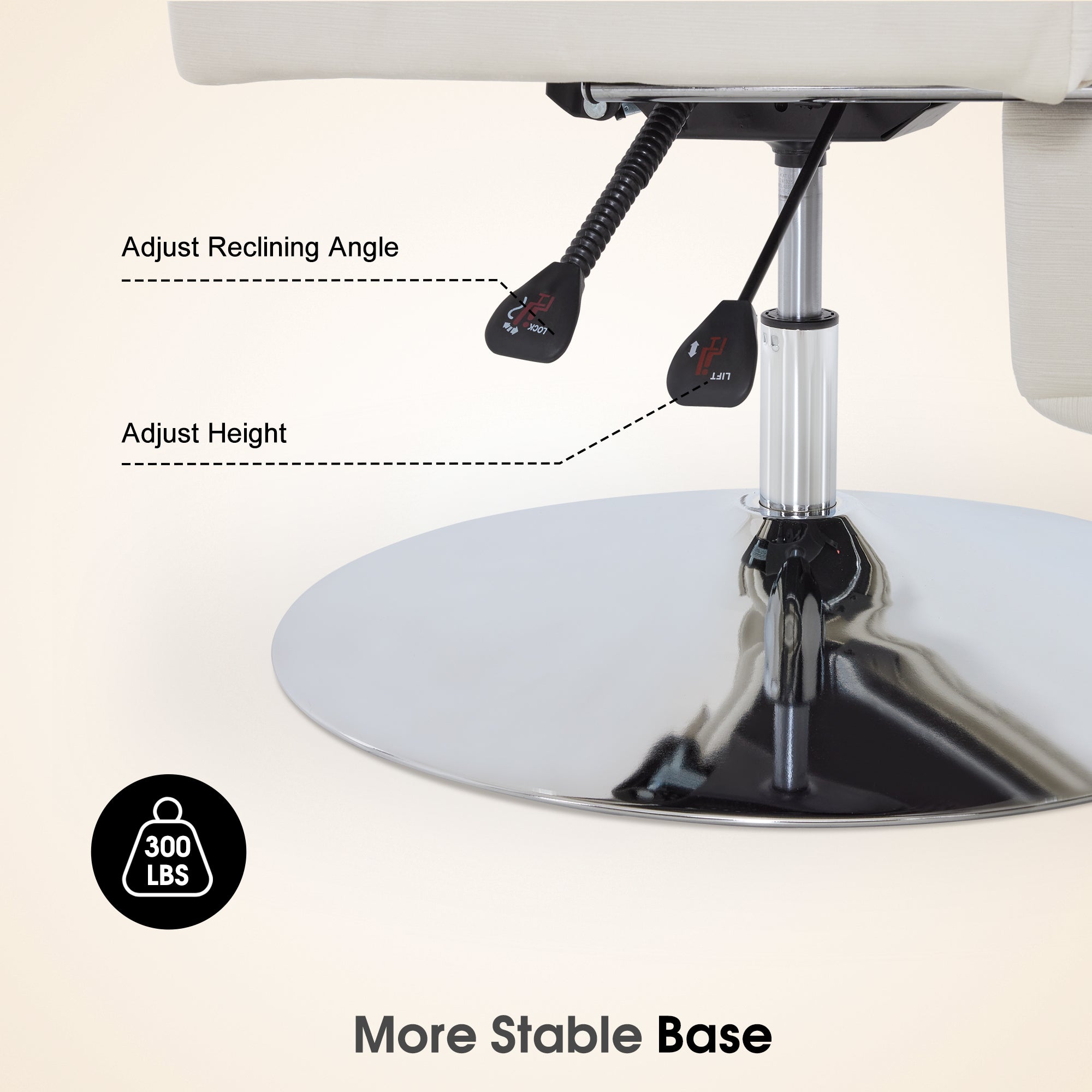 BarberPub Beauty Salon Chair, Adjustable Height, Reclining Esthetician Chair for Facial, Eyelash Extension, Tattoo – Model 8105/8129