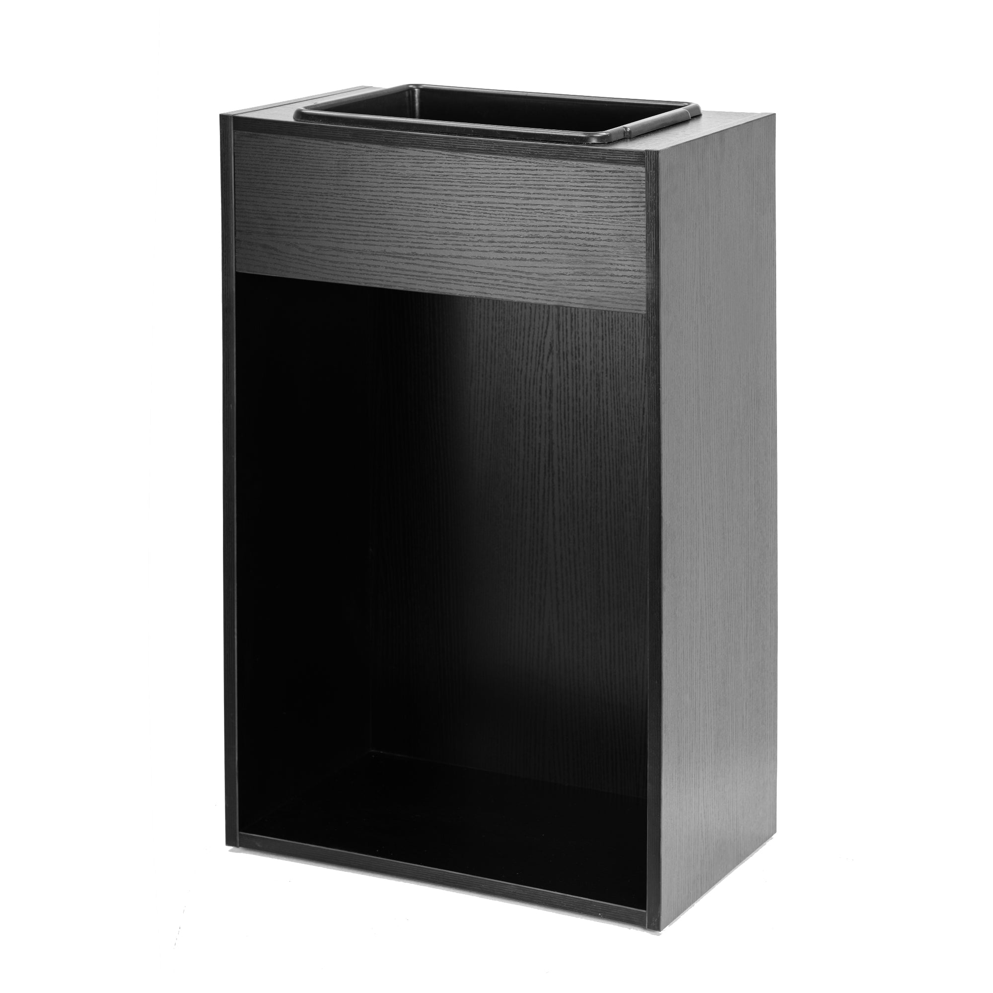 BarberPub Salon Storage Cabinet with Plastic Tray, Barber Trash Station 7135