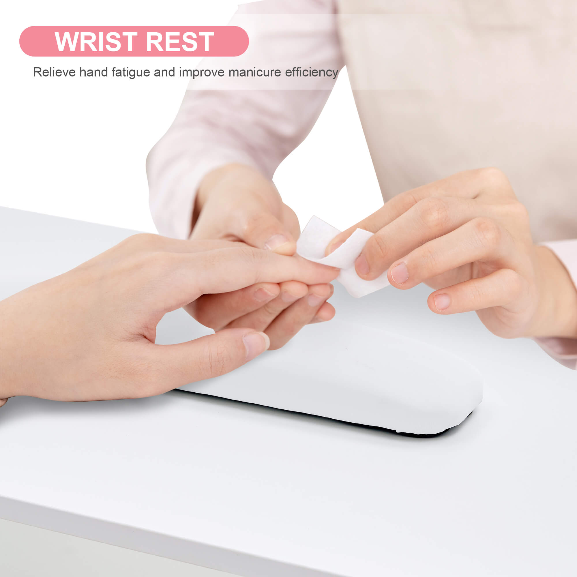 BarberPub Acetone Resistant Manicure Table Nail Equipment for Storage 2671