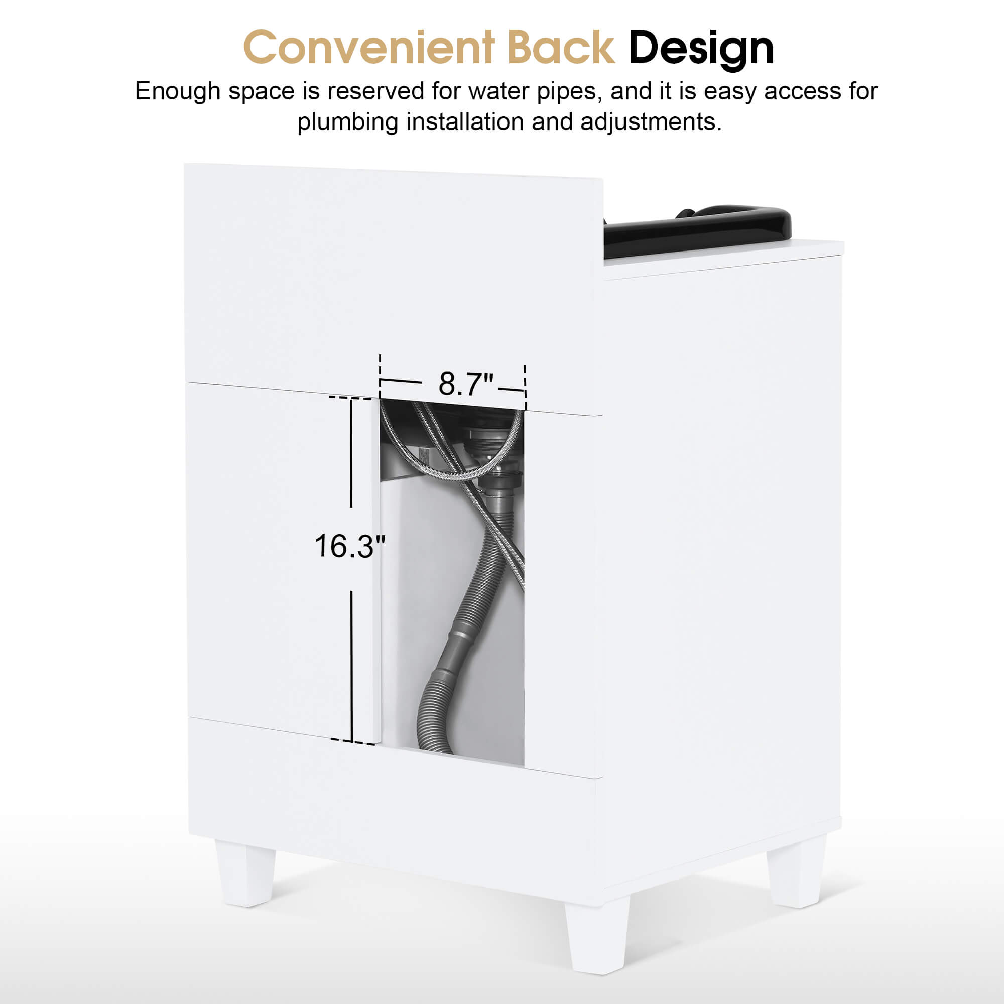 Barber Textured Embossed Storage Shampoo Station, Hair Salon Shampoo Backwash Equipment 7131