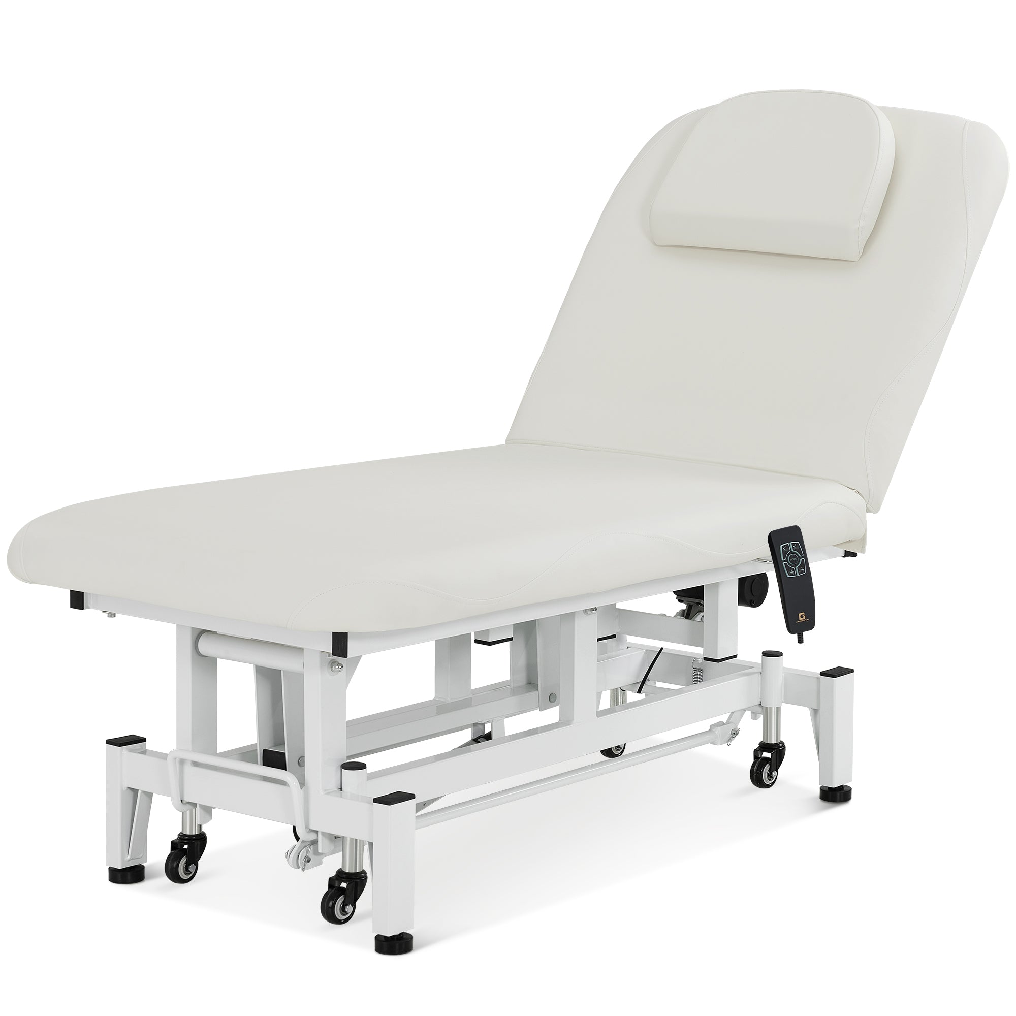 2 Motors Electric Facial Bed with Adjustable Height & Backrest, Rolling Message Tattoo Chair 2750