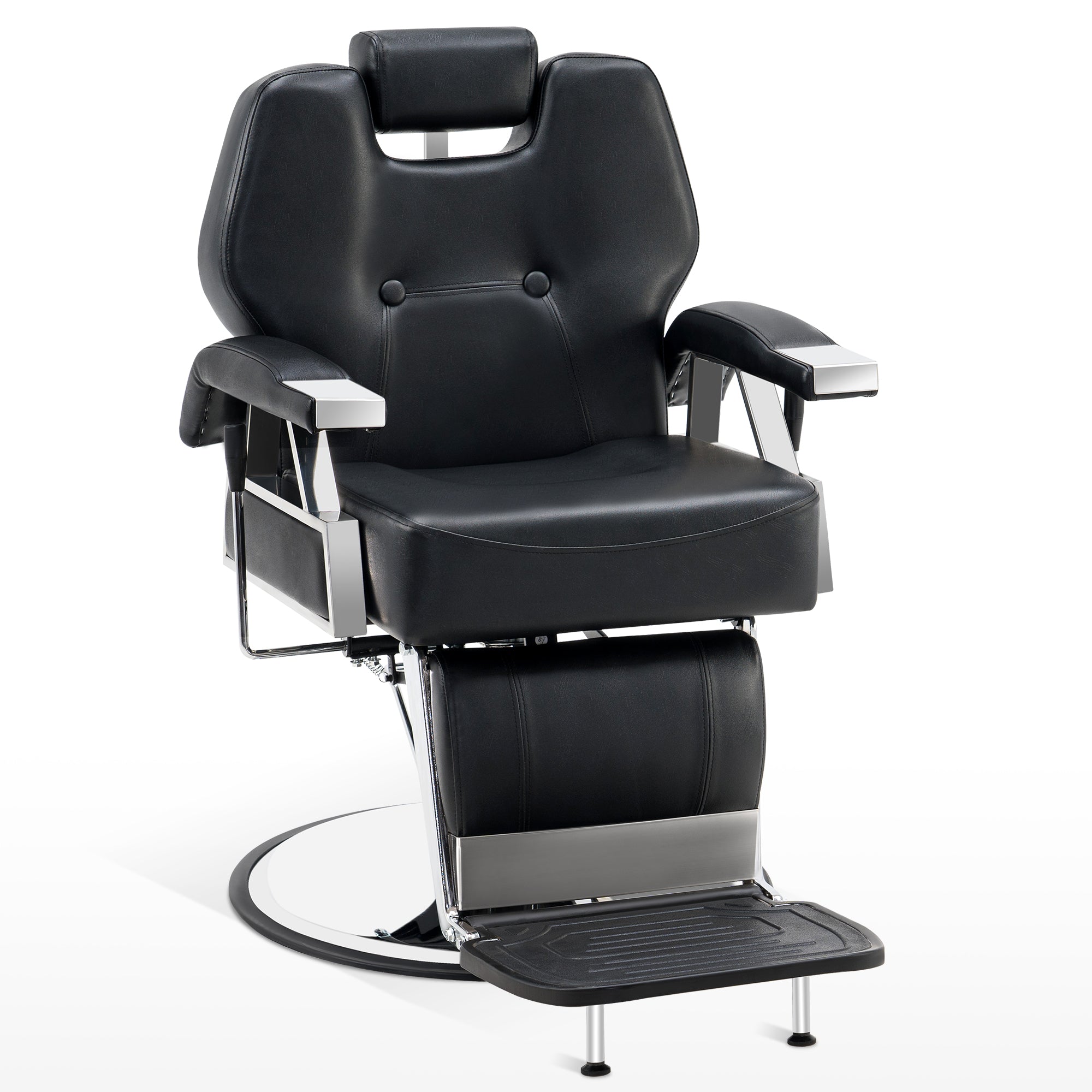 BarberPub All Purpose Barber Chair,Reclining Salon Styling Barbershop