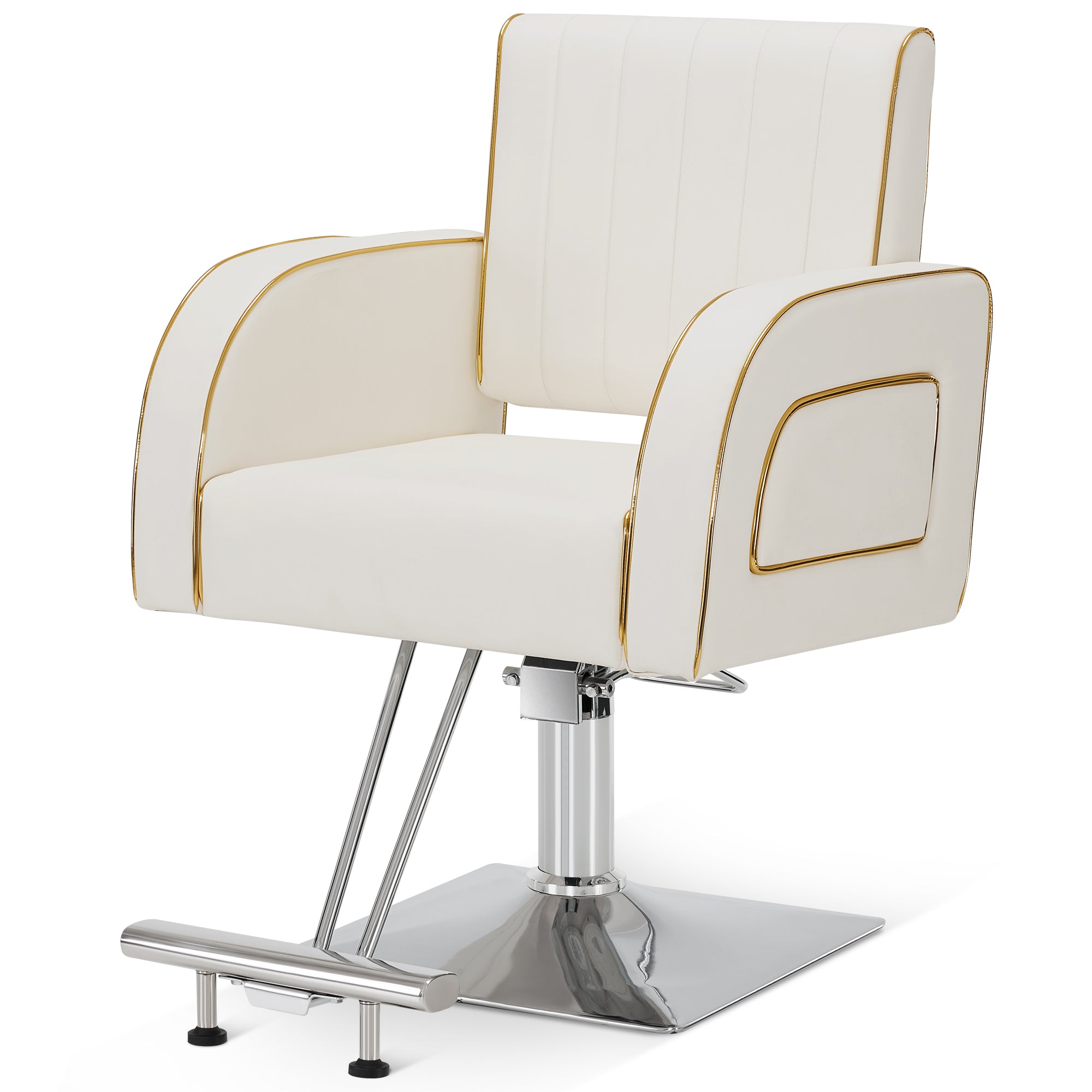 Salon & Barber Styling Chair 8885 with Hydraulic Base and Backwash Shampoo Chair 9175 with Adjustable Porcelain Bowl – Complete Professional Salon Set for Spas and Stylists