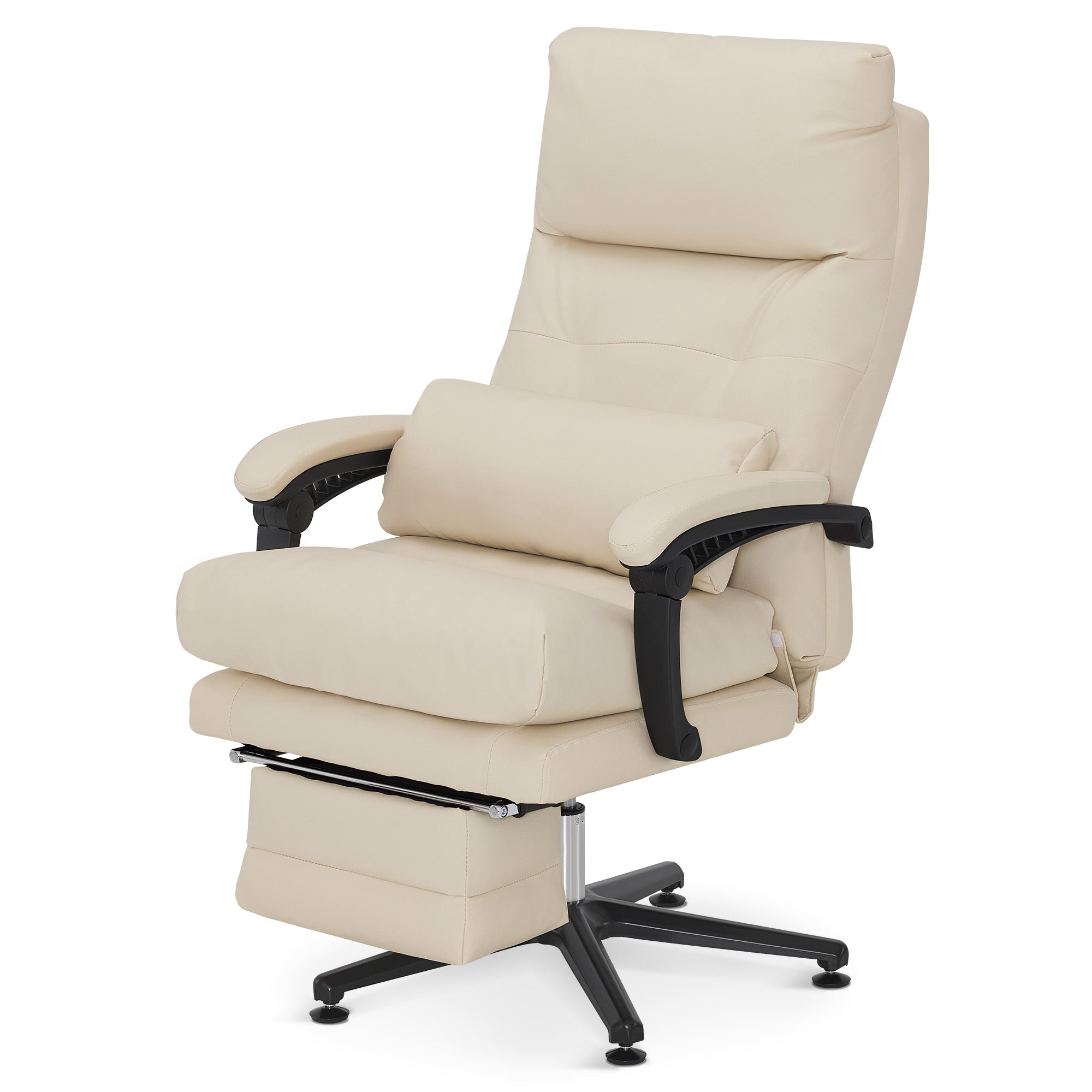 BarberPub Reclining Salon Pedicure Chair, 360° Swivel, Adjustable Height Lash Chair 8183