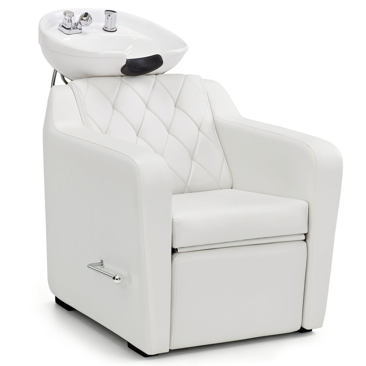 BarberPub Backwash Shampoo Chair and Bowl Set for Salon, 9064