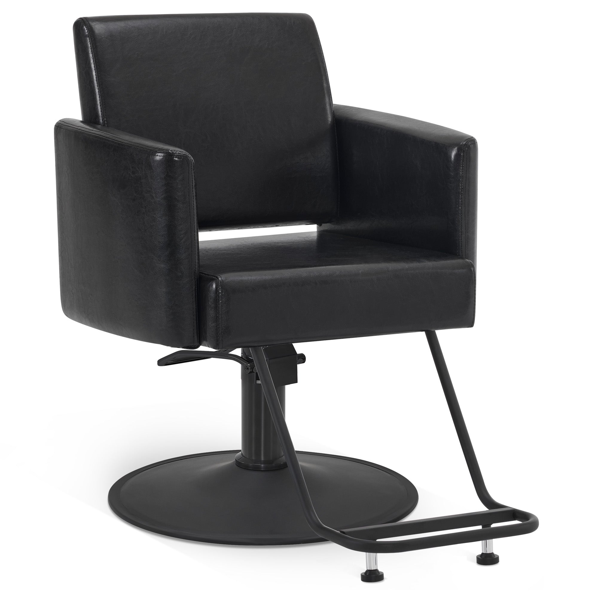 BarberPub Black Salon Chair, Barber Hydraulic Styling Chair for Hair Stylist 9412