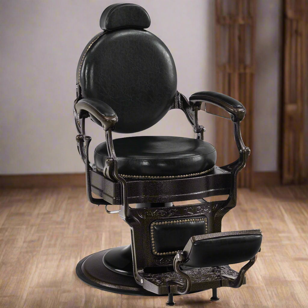 BarberPub Vintage Barber Chair, All Purpose Reclining Salon Chair for Barbershop 9201