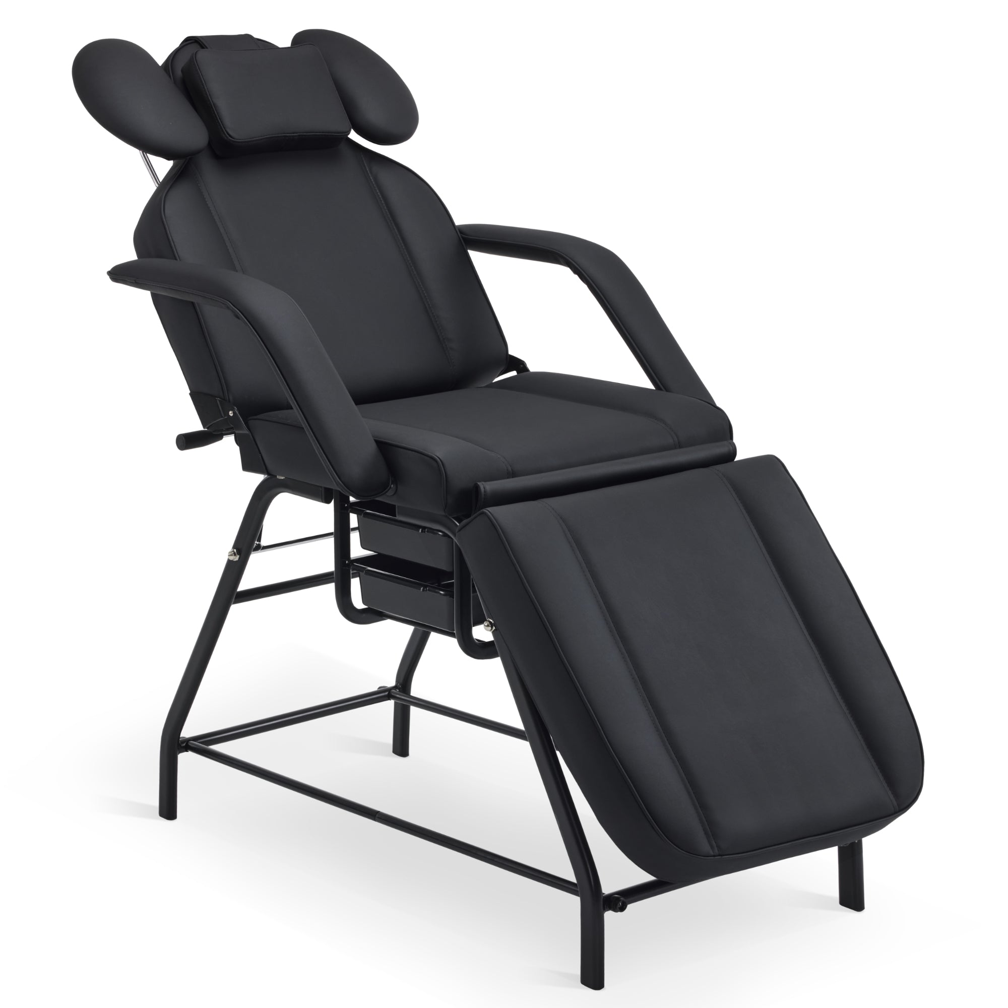 BarberPub Adjustable esthetician Facial Bed, Lash Recliner Chair 180 d