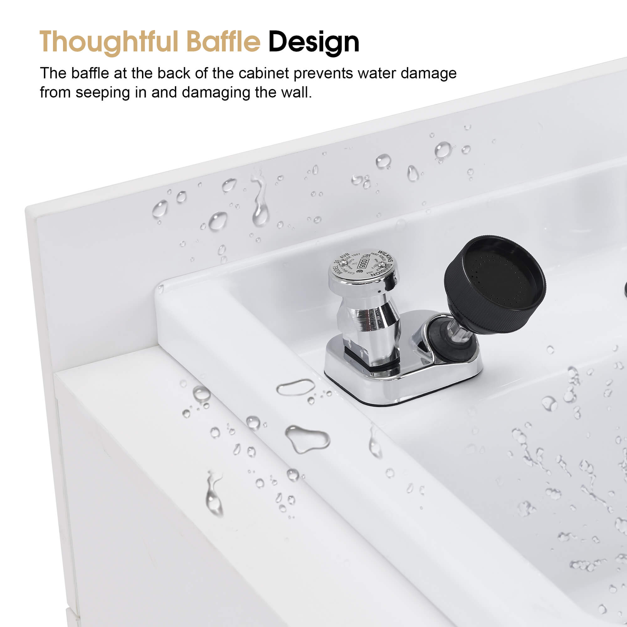 Barber Textured Embossed Storage Shampoo Station, Hair Salon Shampoo Backwash Equipment 7131