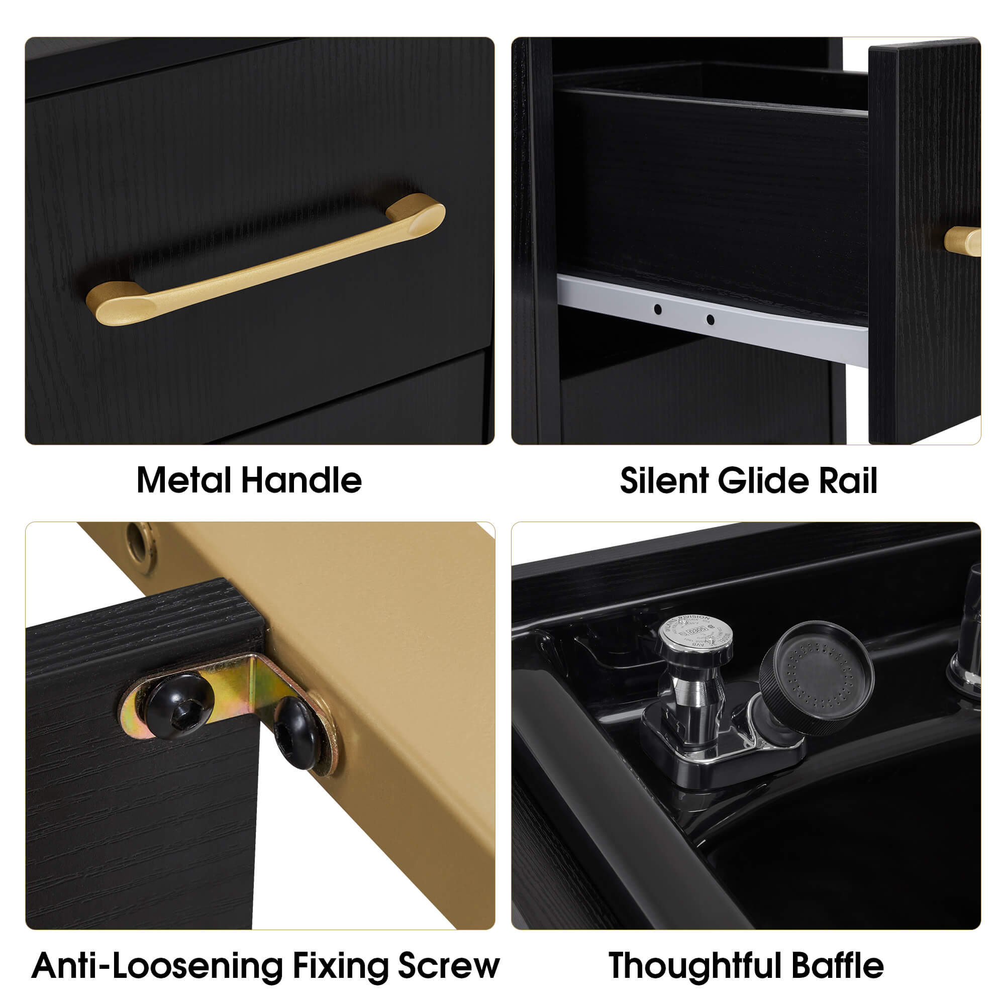 Shampoo Backwash Sink Station for Storage, Salon Shampoo Cabinet with Shampoo Bowl 3450