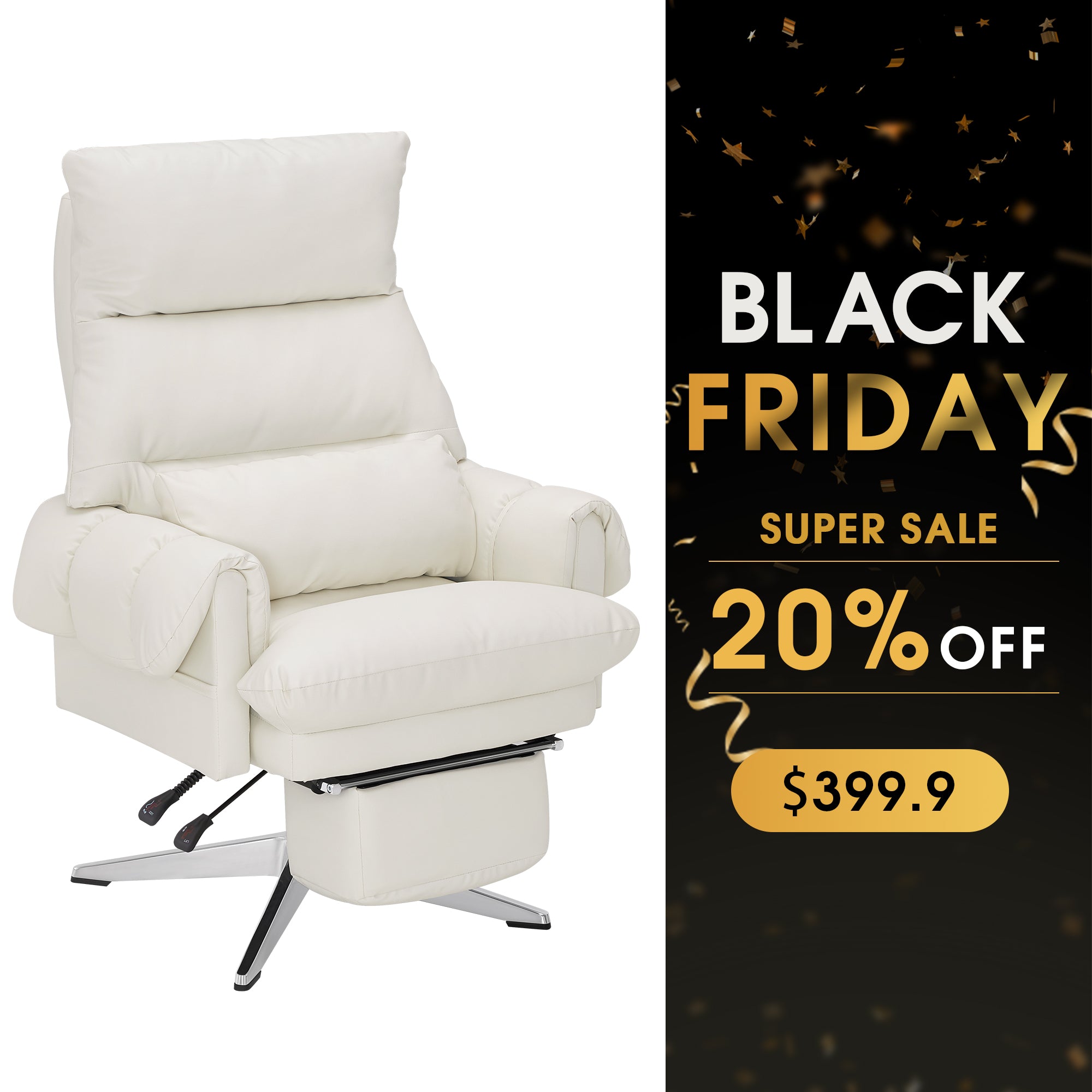 BarberPub Beauty Salon Chair, Adjustable Height, Reclining Esthetician Chair for Facial, Eyelash Extension, Tattoo – Model 8105/8129