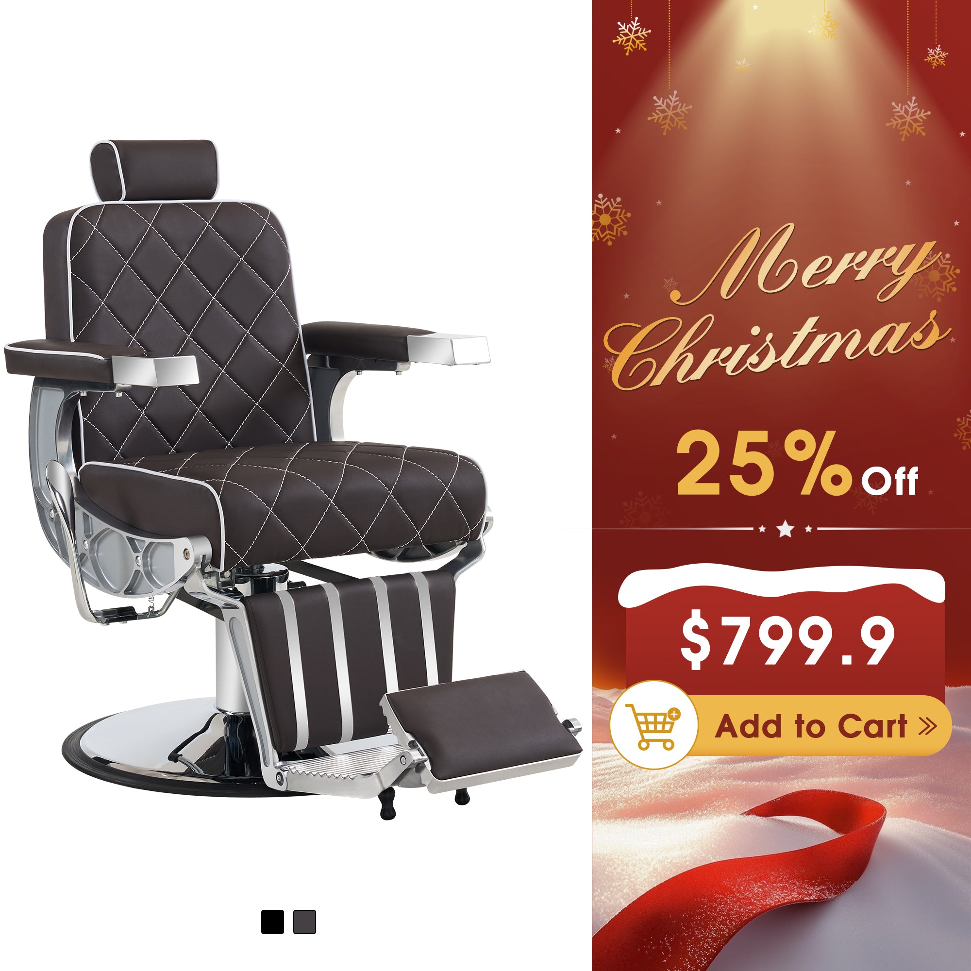 BarberPub All Purpose Barber Chair, 660lbs Hydraulic Pump, Salon&Spa Chair 8625