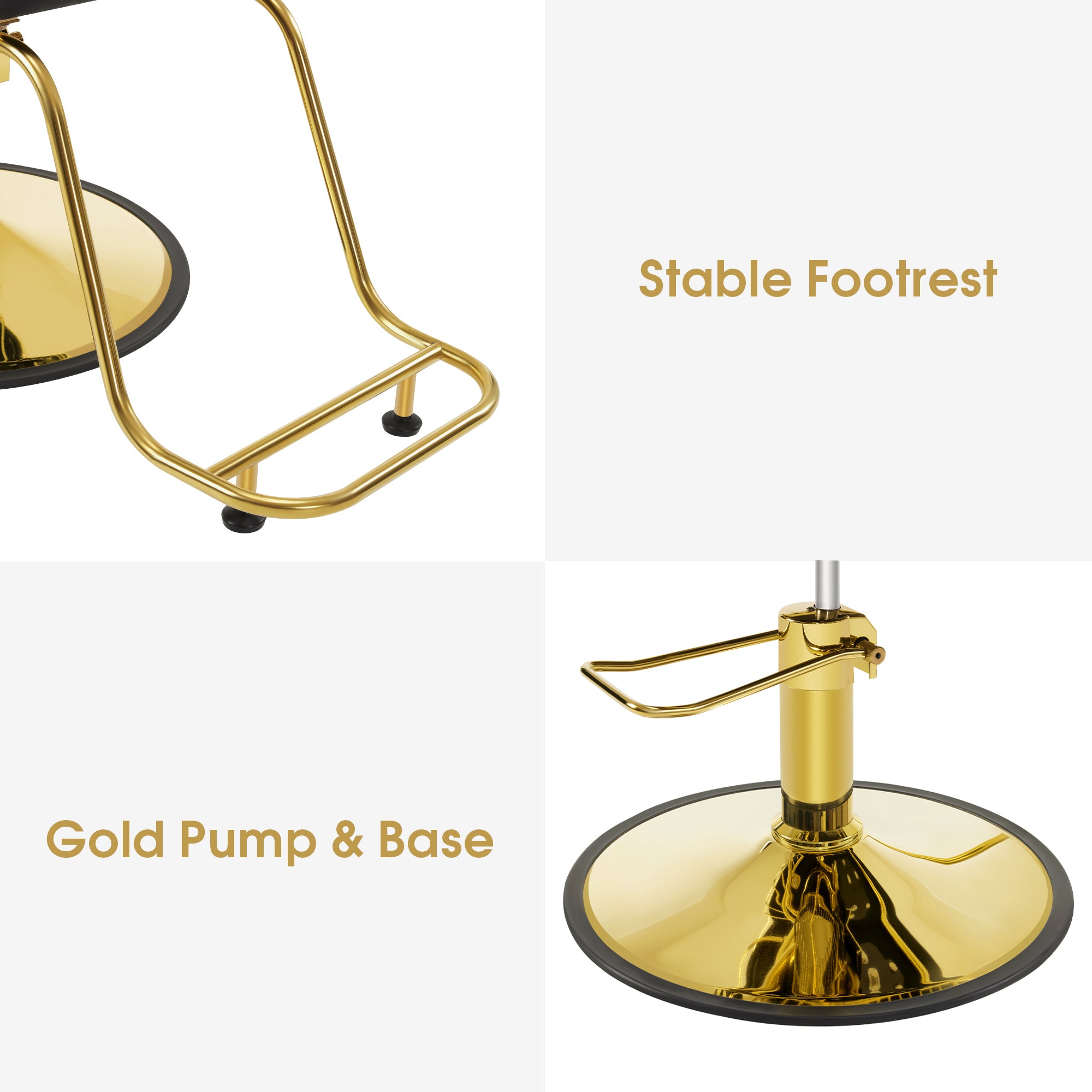 BarberPub Salon Chair 8677 & Backwash Shampoo Chair 8670 Set – Hydraulic Salon Chair with Ceramic Shampoo Bowl