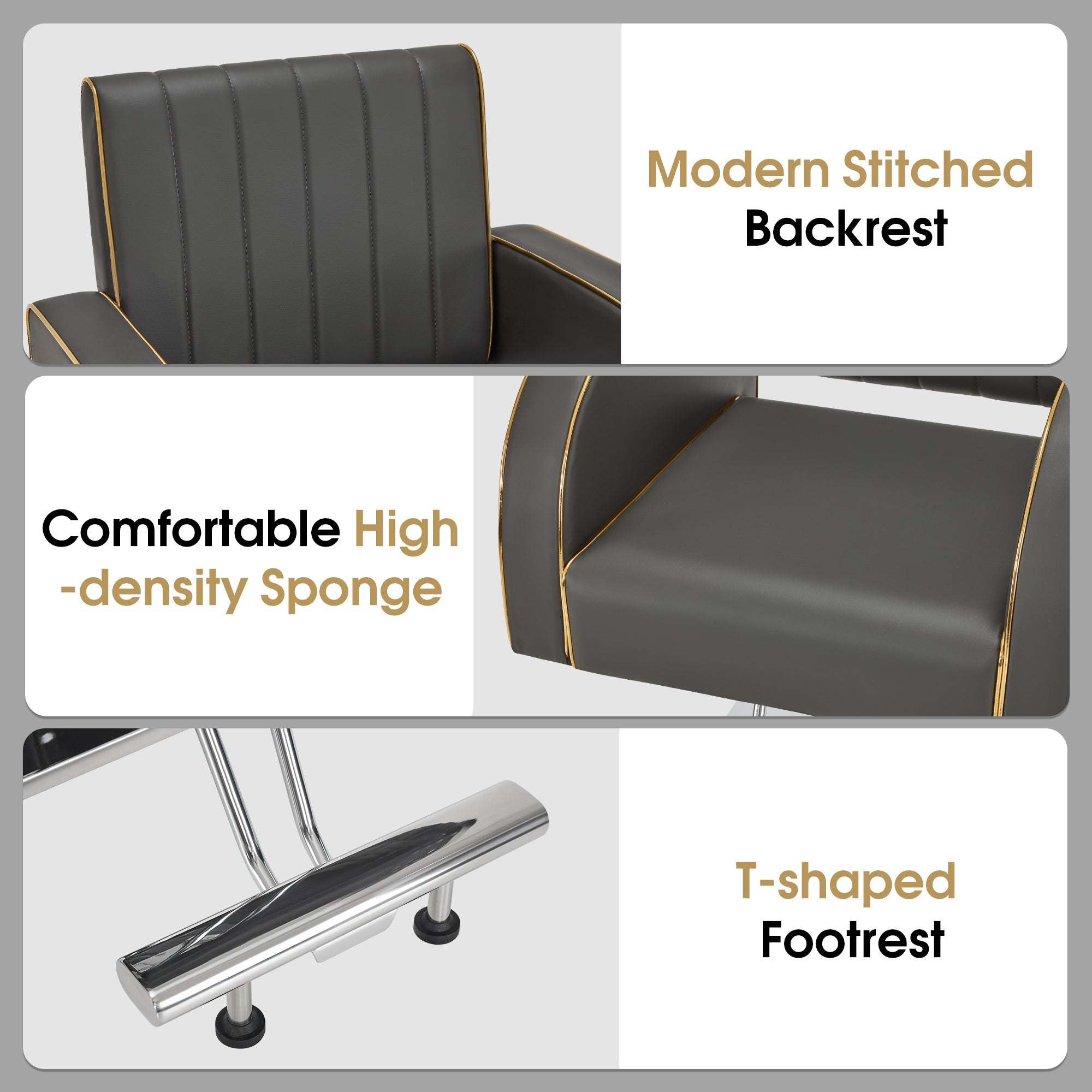 Salon Spa Barber Styling Chair, Classic Hydraulic Model for Pro Salons Use 8885