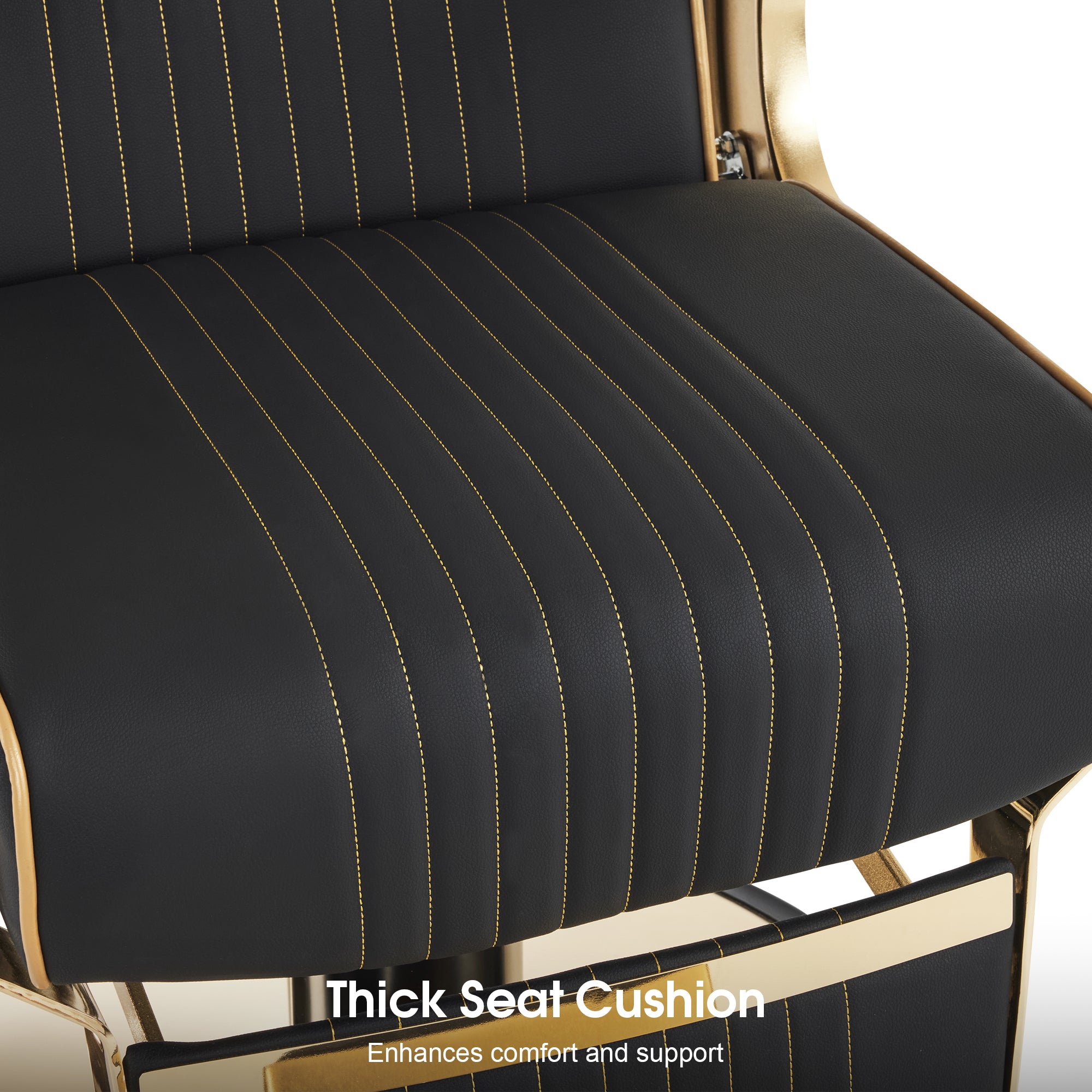 BarberPub Hydraulic Reclining Barber Chair with Adjustable Headrest, Black 8334