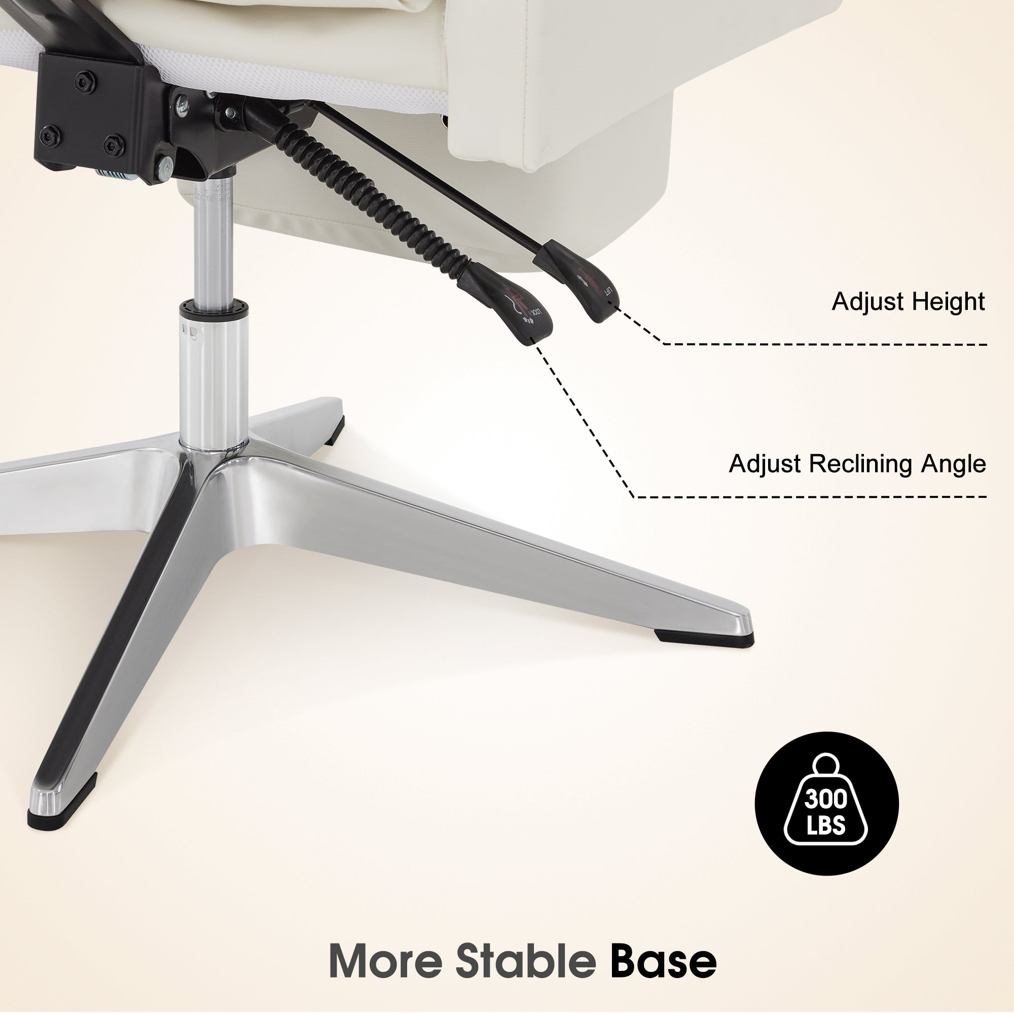 BarberPub Beauty Salon Chair, Adjustable Height, Reclining Esthetician Chair for Facial, Eyelash Extension, Tattoo – Model 8105/8129