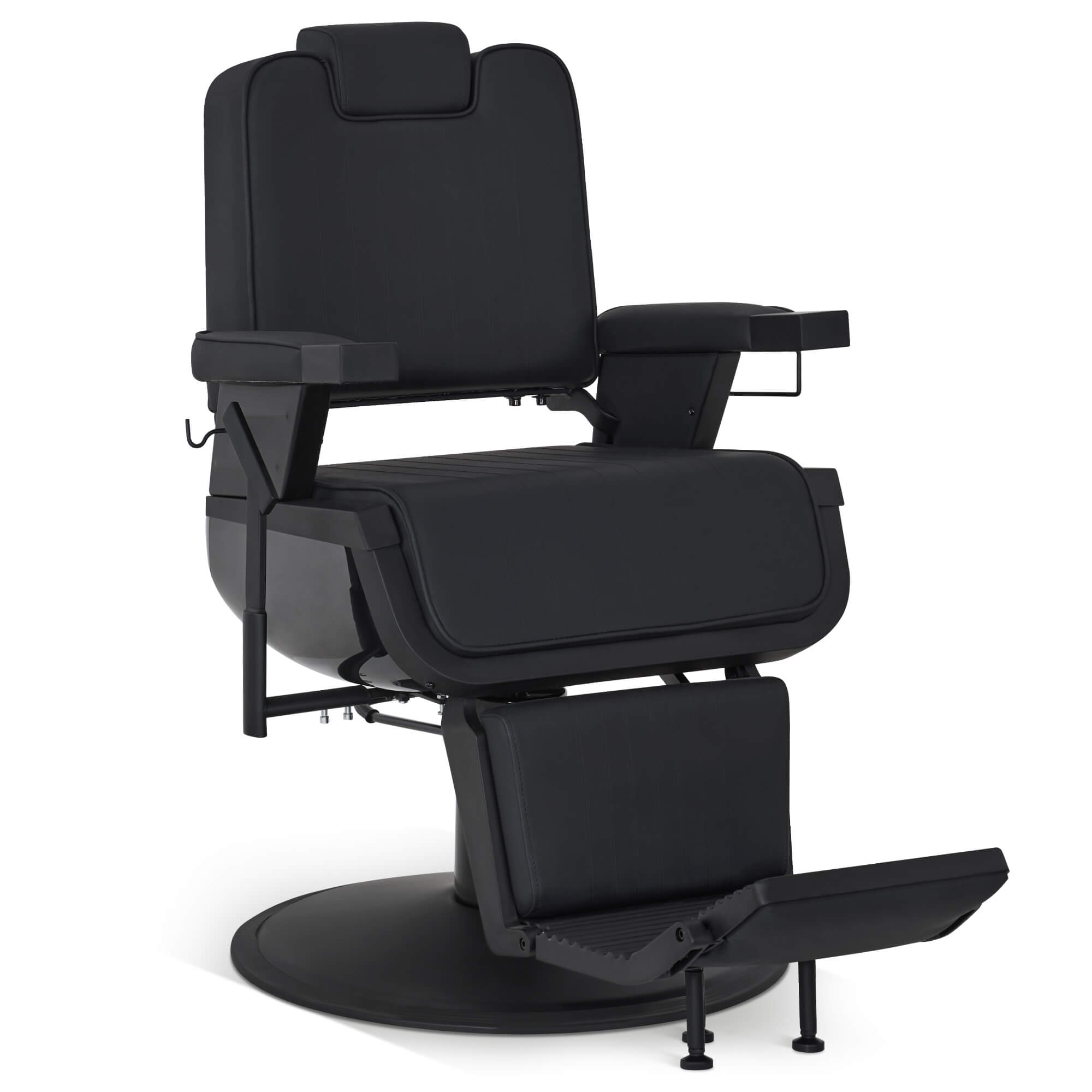 Barber Chair 3819 & Anti-Fatigue Mat 0085 Set - All Purpose Reclining Hydraulic Barber Chair with 1 Inch Thick Salon Mat, Ideal for Barbers & Stylists