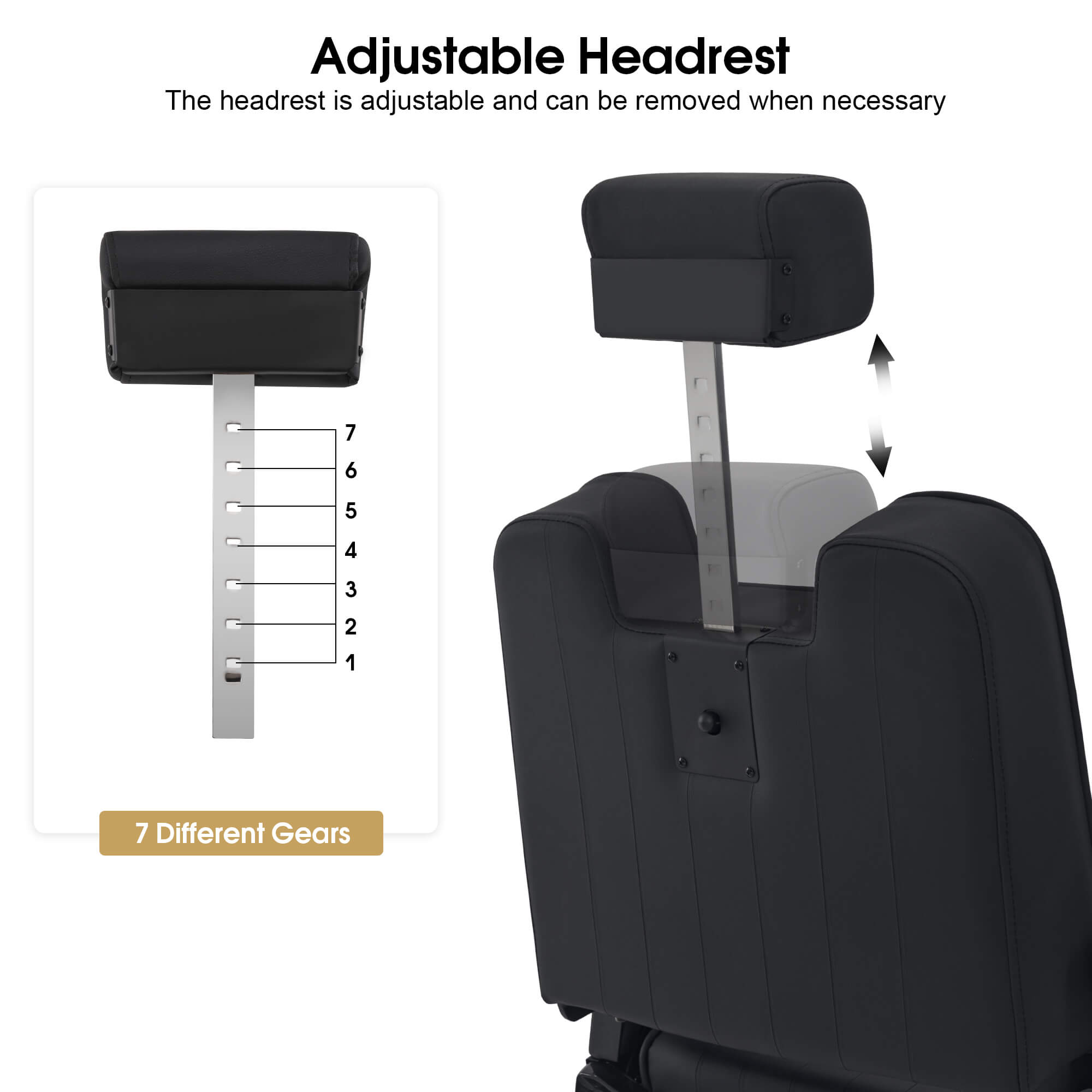 Barber Chair 3819 & Anti-Fatigue Mat 0085 Set - All Purpose Reclining Hydraulic Barber Chair with 1 Inch Thick Salon Mat, Ideal for Barbers & Stylists