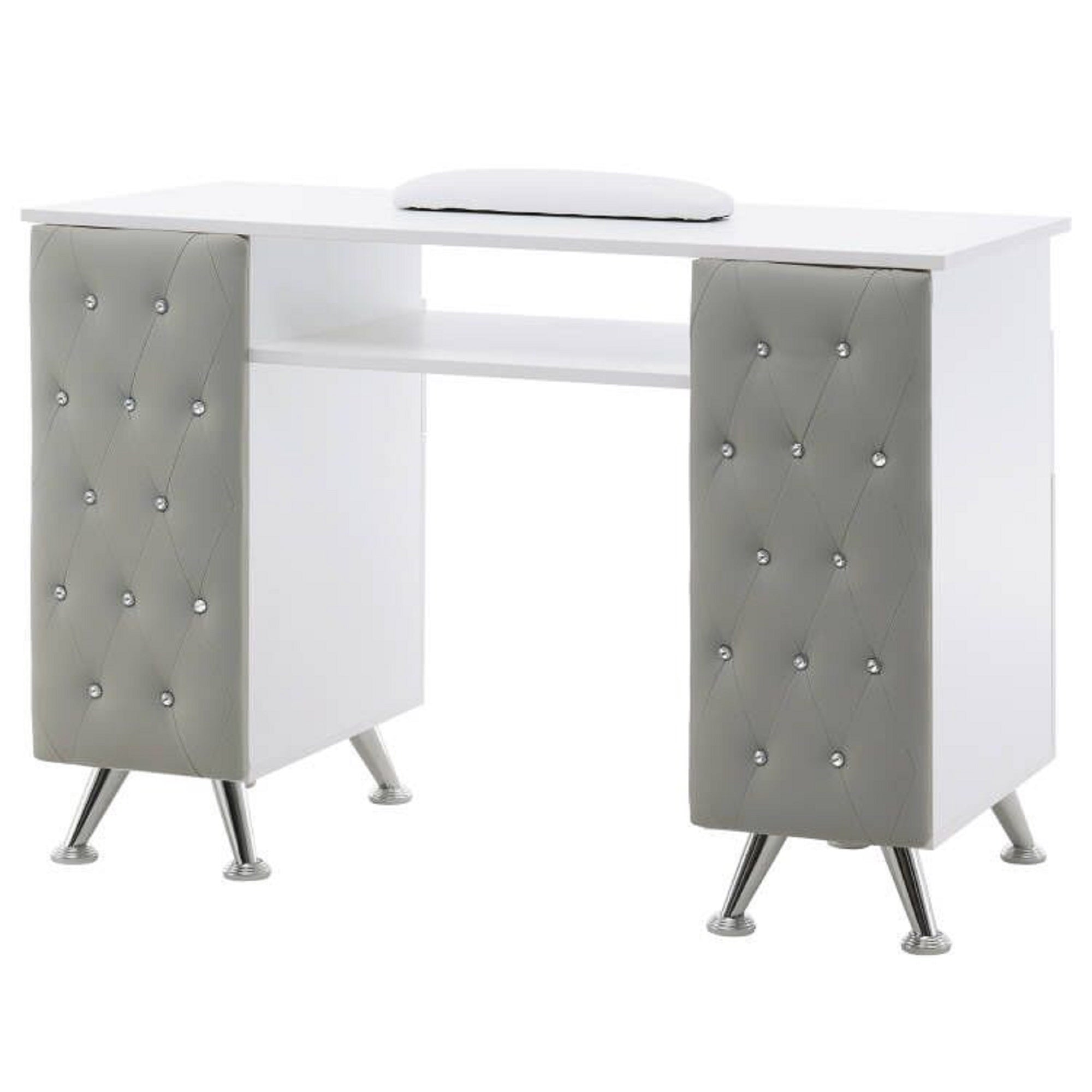 BarberPub Acetone Resistant Manicure Table Nail Equipment for Storage 2671