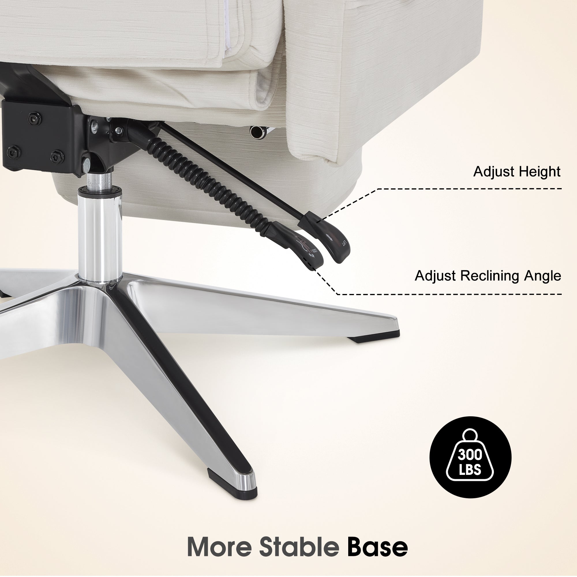 BarberPub Beauty Salon Chair, Adjustable Height, Reclining Esthetician Chair for Facial, Eyelash Extension, Tattoo – Model 8105/8129