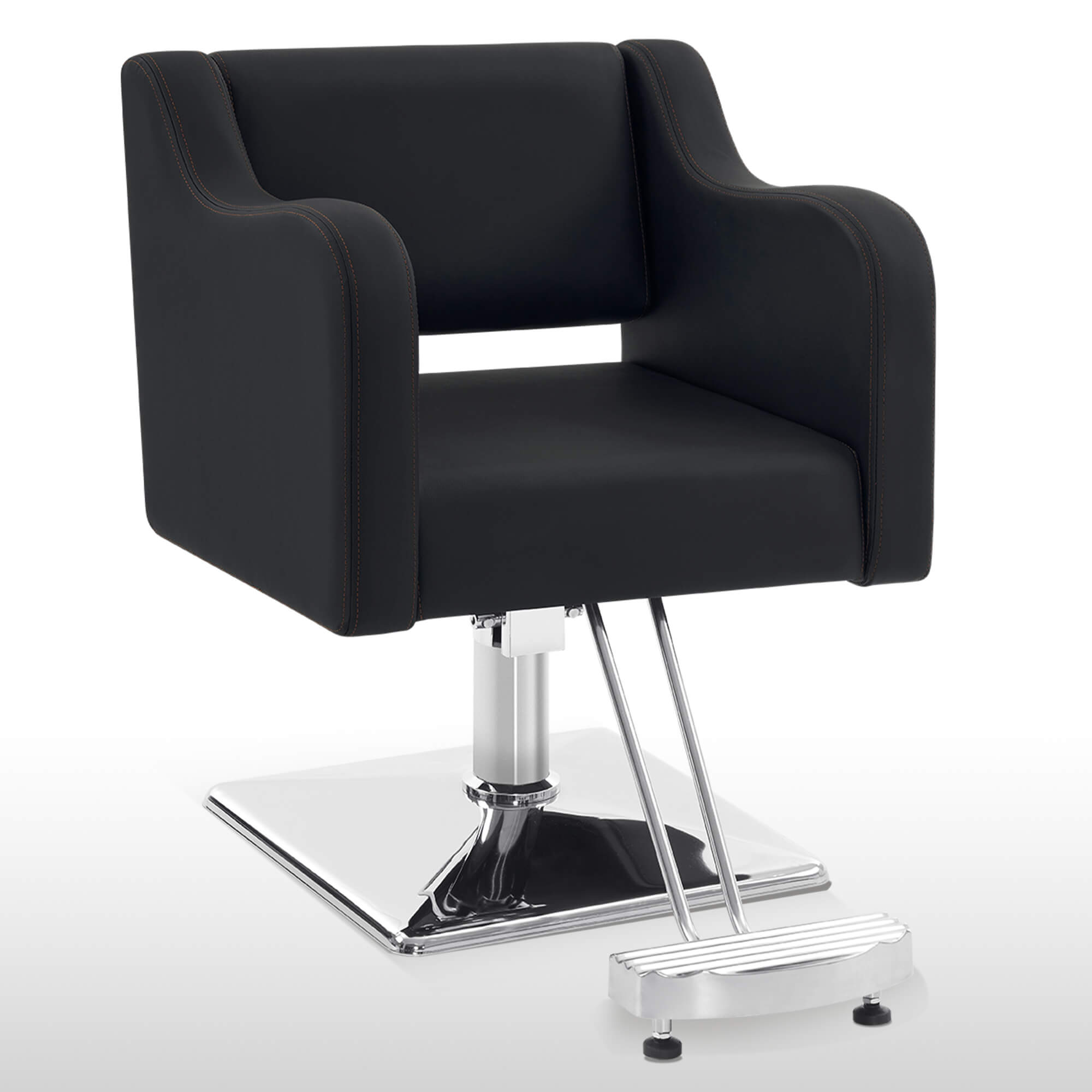 Salon Chair 3802 & Anti-Fatigue Mat 0040 Set - Professional Hydraulic Salon Chair with Ergonomic Salon Mat, Ideal for Barbers & Stylists