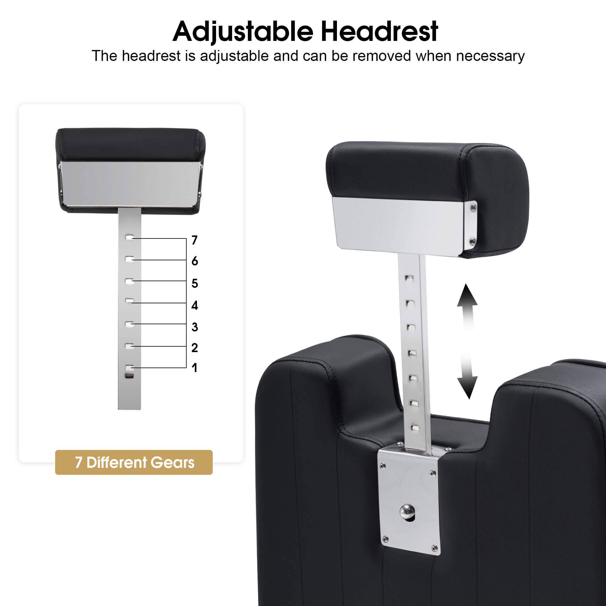 Barber Chair 3819 & Anti-Fatigue Mat 0085 Set - All Purpose Reclining Hydraulic Barber Chair with 1 Inch Thick Salon Mat, Ideal for Barbers & Stylists