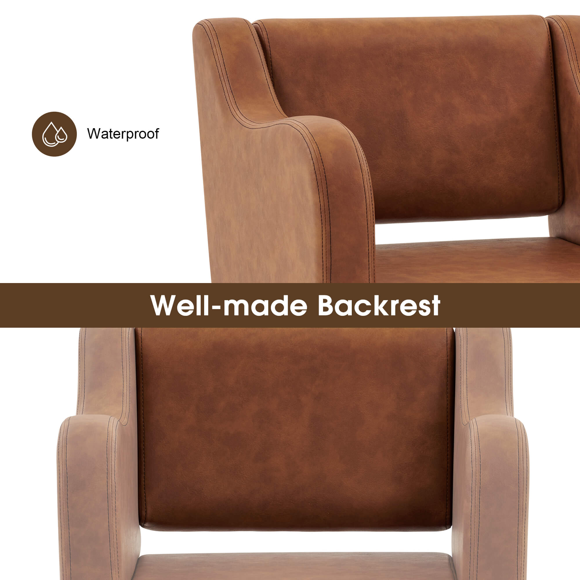 Salon Chair 3802 & Anti-Fatigue Mat 0030 Set - Professional Hydraulic Salon Chair with Ergonomic Salon Mat, Ideal for Barbers & Stylists